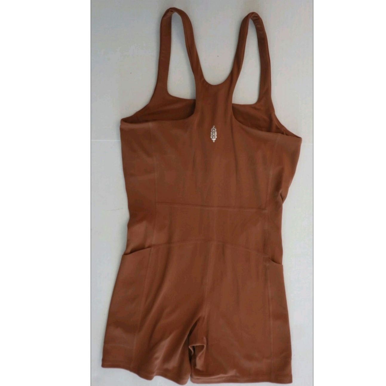 Free People New FP MOVEMENT Never Better Runsie $78 SMALL Sequoia Size 28" / US 6 / IT 42 - 6 Thumbnail