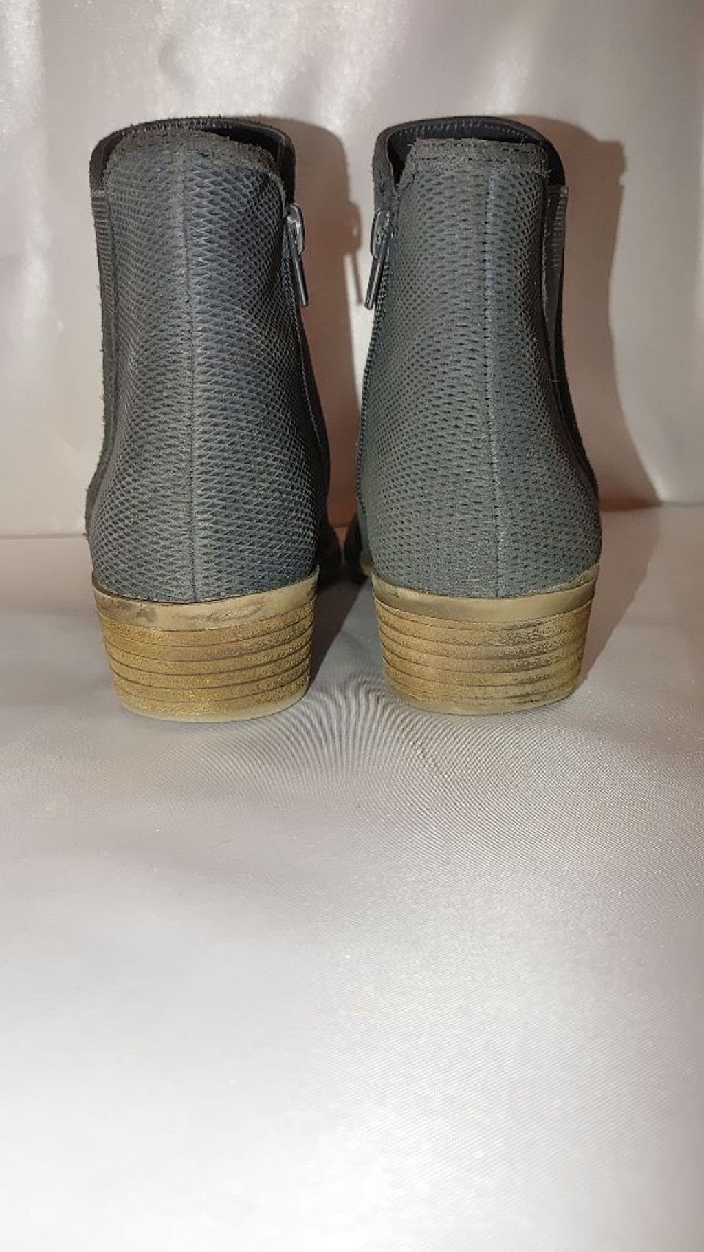 The Unbranded Brand Kensie Gerona Perforated Suede Ankle Bootie Suede Size 8M Size US 8 / IT 38 - 6 Thumbnail