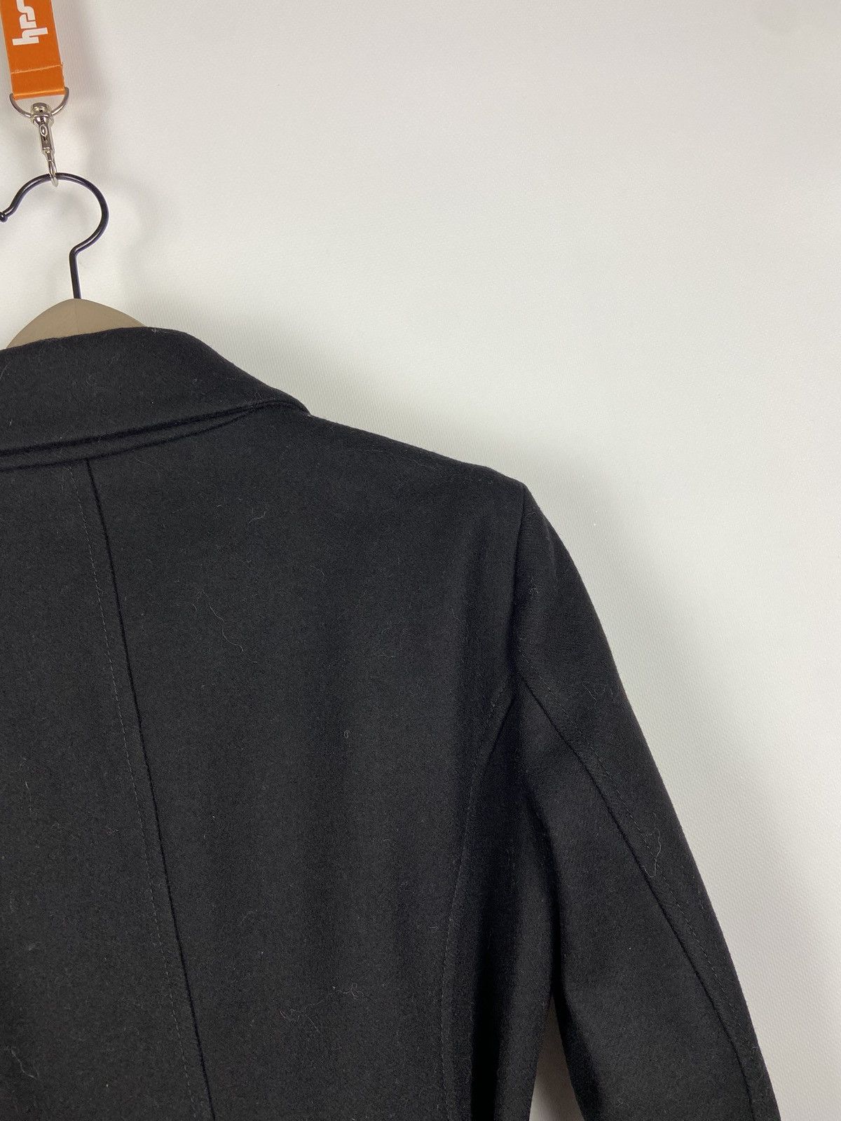 Versace Jeans Couture Vintage Versace Jeans Couture Black Womens Wool Belt Coat Size XS / US 0-2 / IT 36-38 - 16 Thumbnail