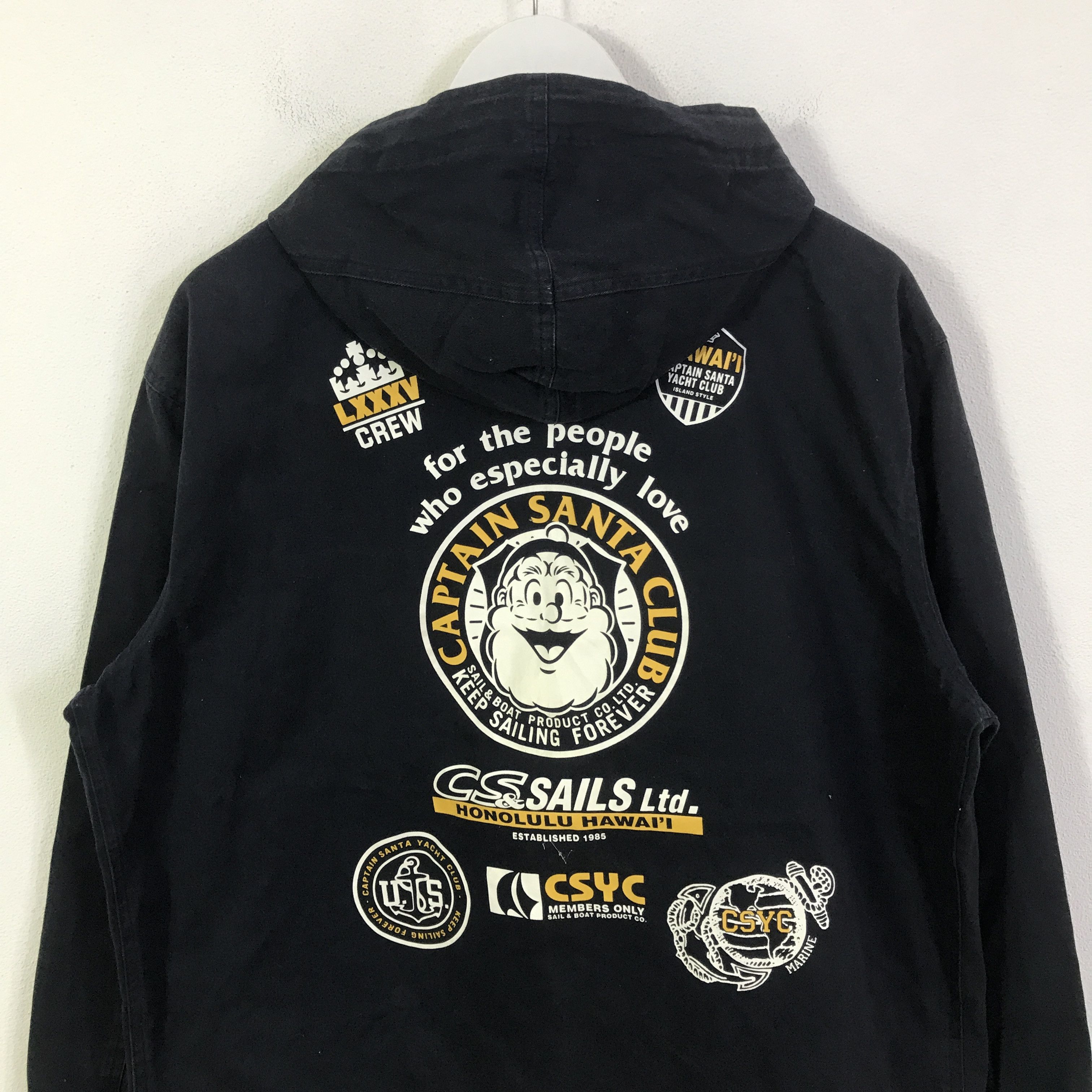 Japanese Brand Vintage captain santa club Navy colour Faded jacket K126B2 Size US L / EU 52-54 / 3 - 2 Thumbnail