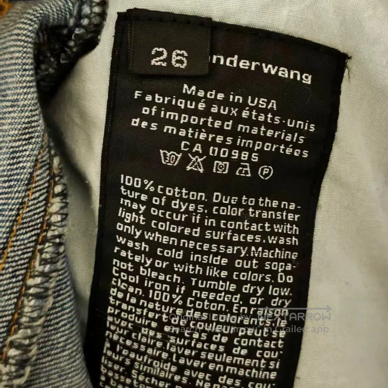 Japanese Brand Alexanderwang Light Blue Jeans. Size 26" / US 2 / IT 38 - 5 Thumbnail
