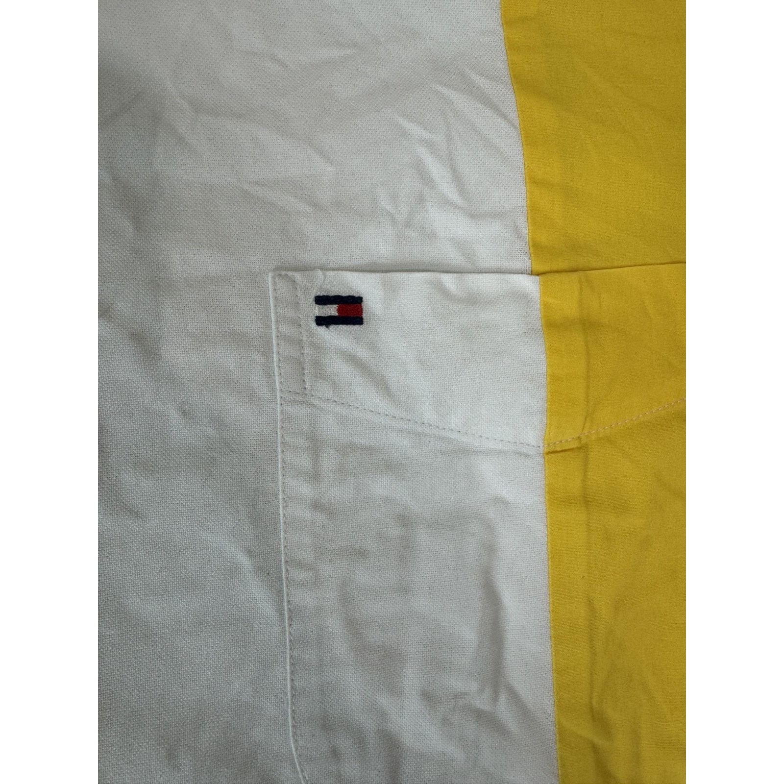 Tommy Hilfiger Y2K Vintage Twee Tommy Hilfiger Shirt Yellow White XXL Size US M / EU 48-50 / 2 - 6 Thumbnail