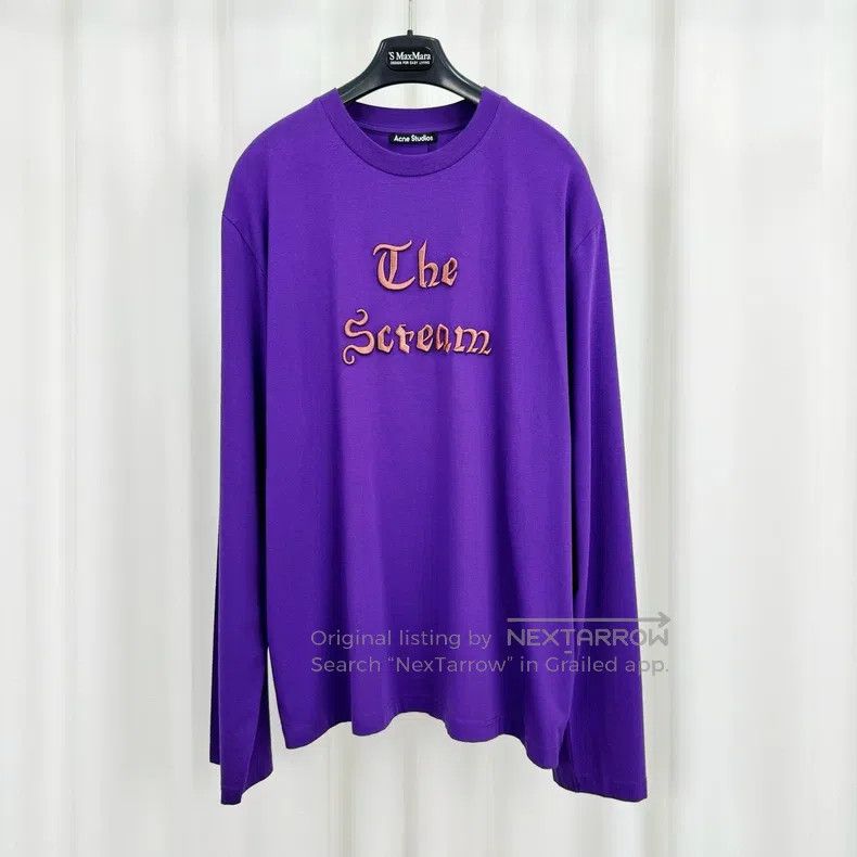 Acne Studios Acne Studios Embroidered Letter Printed Long Sleeve Size US XL / EU 56 / 4 - 1 Thumbnail