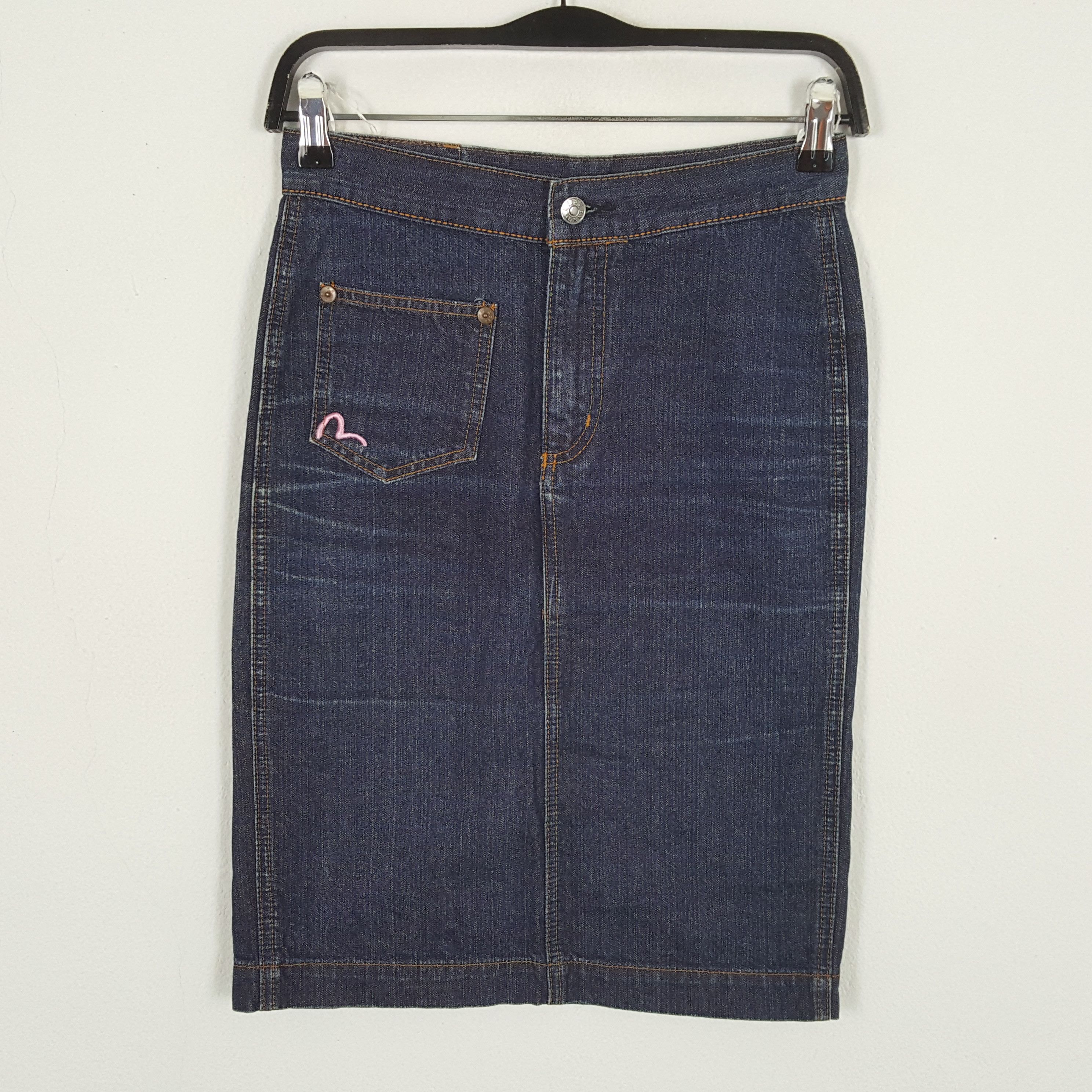 Evisu EVISU Japanese Brand Fashion Style Custom Daicock Skirt Size 25" / US 0 / IT 36 - 3 Thumbnail