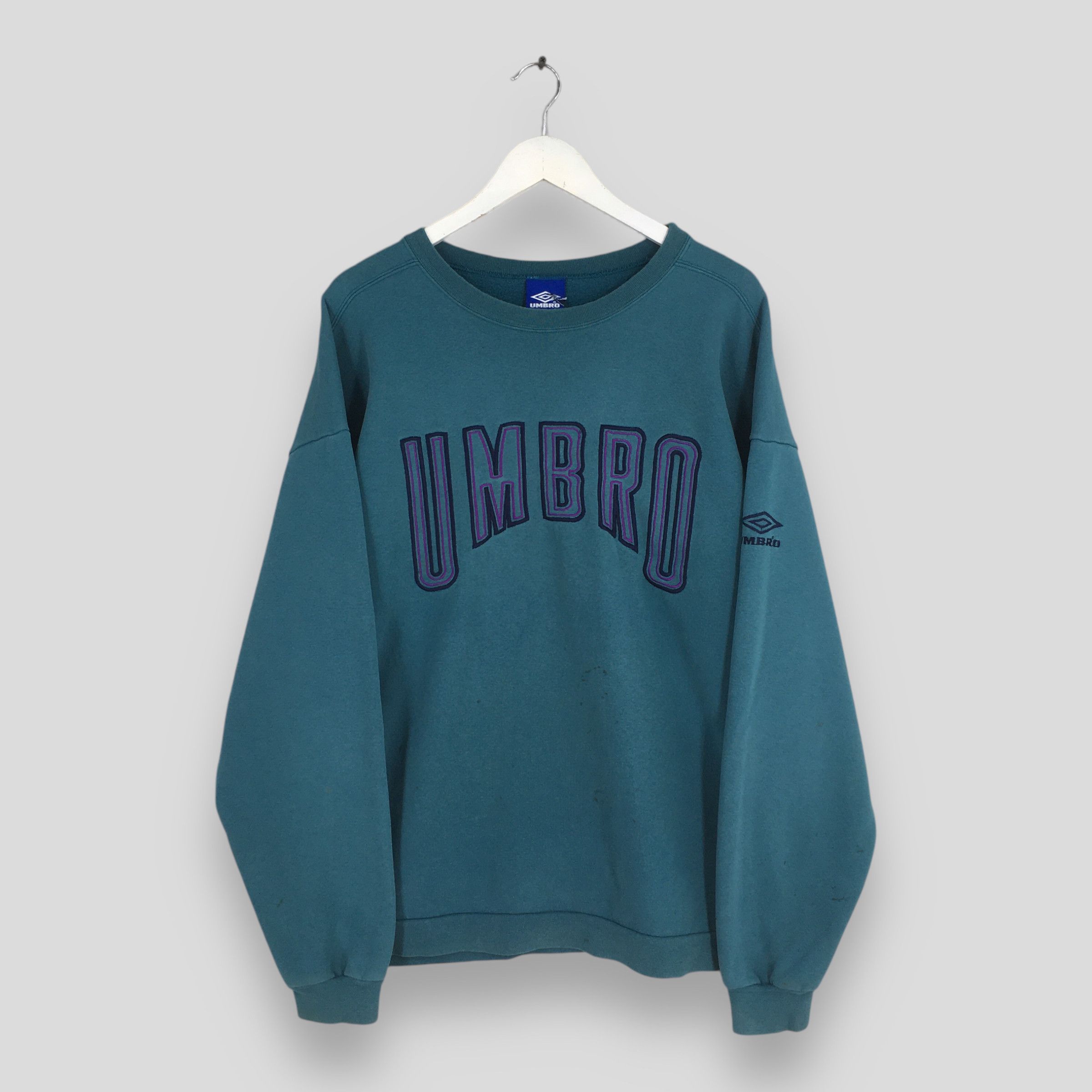 Umbro Vintage 90s Umbro Soccer Sportswear Green Sweatshirt XLarge Size US XL / EU 56 / 4 - 1 Thumbnail
