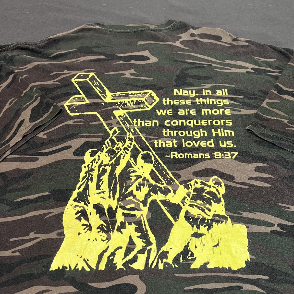 Anvil × Vintage Vintage Y2K Conquerors for Christ God Jesus Holy Bible 2XL Size US XXL / EU 58 / 5 - 1 Thumbnail