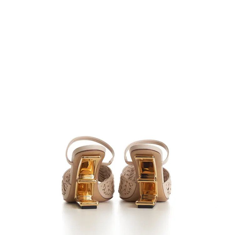 Fendi o1s1wg110825 Heels in Light Beige Size US 10 / IT 40 - 4 Thumbnail