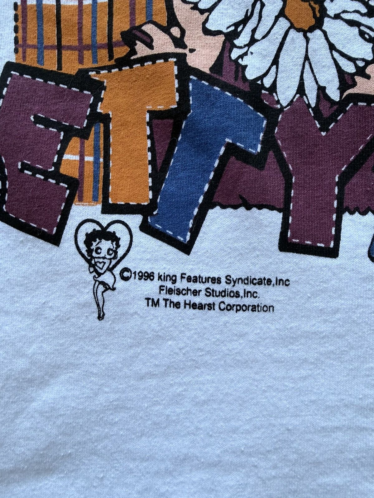 Other Vintage 1996 Betty Boop Daisy Flowers Cartoon Graphic Tee Size US XL / EU 56 / 4 - 2 Thumbnail
