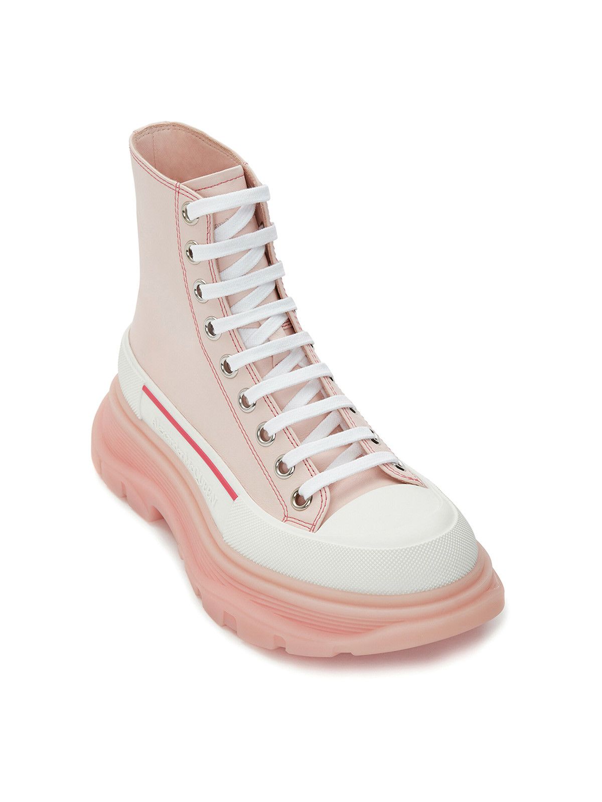 Alexander McQueen o1y0225 Ankle Boots in Light Pink Size US 9 / IT 39 - 2 Thumbnail