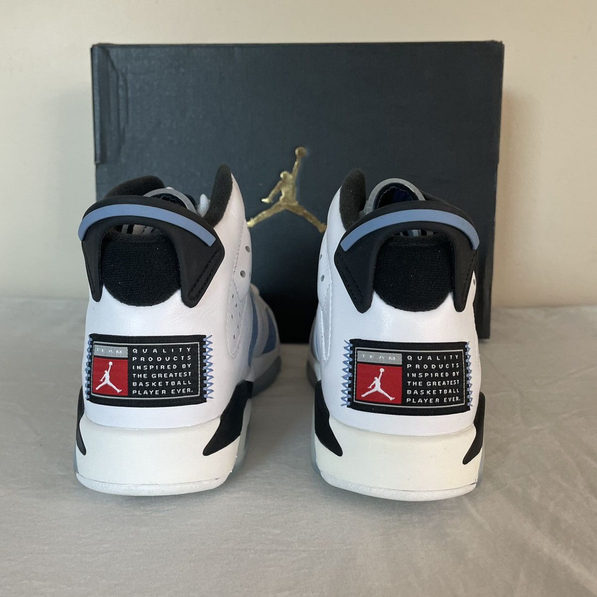 Jordan Brand × Nike Nike Air Jordan 6 Retro UNC Mens US Size 5.5 384665-410 Size US 5.5 / EU 38 - 6 Thumbnail