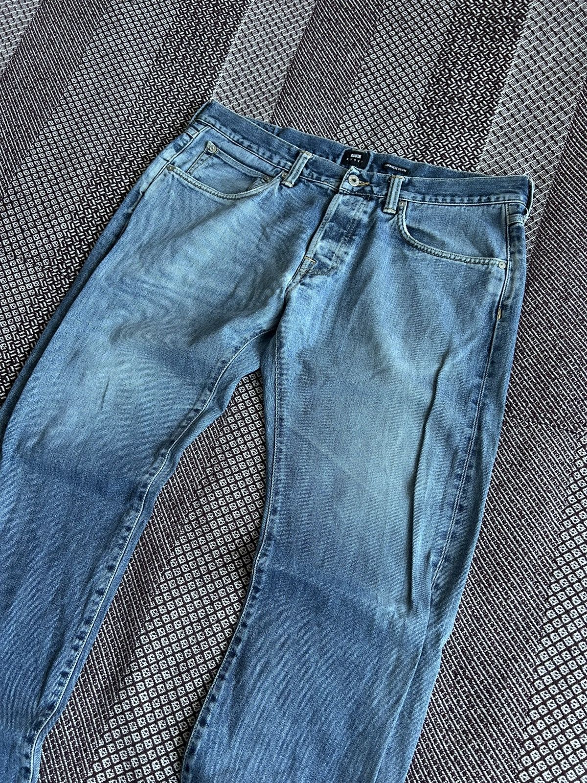 Edwin Vintage Edwin Regular Tapered Japanese Denim Faded Size 36 Size US 36 / EU 52 - 9 Thumbnail