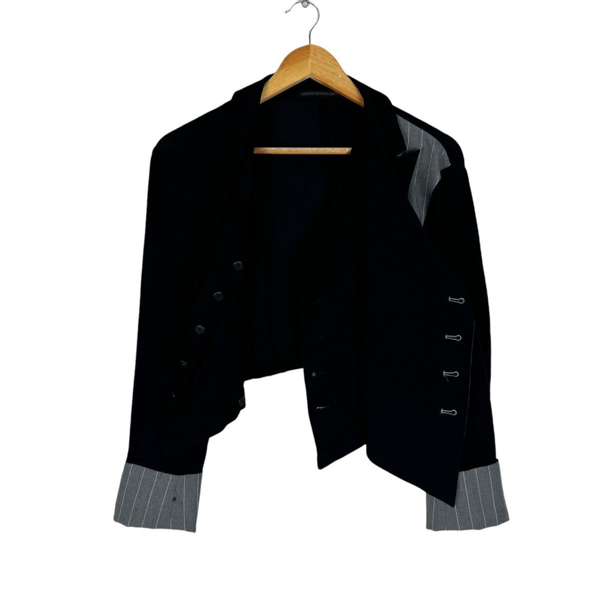 Yohji Yamamoto 🌟YOHJI YAMAMOTO SIGNATURE CROPPED JACKET Size US S / EU 44-46 / 1 - 12 Thumbnail