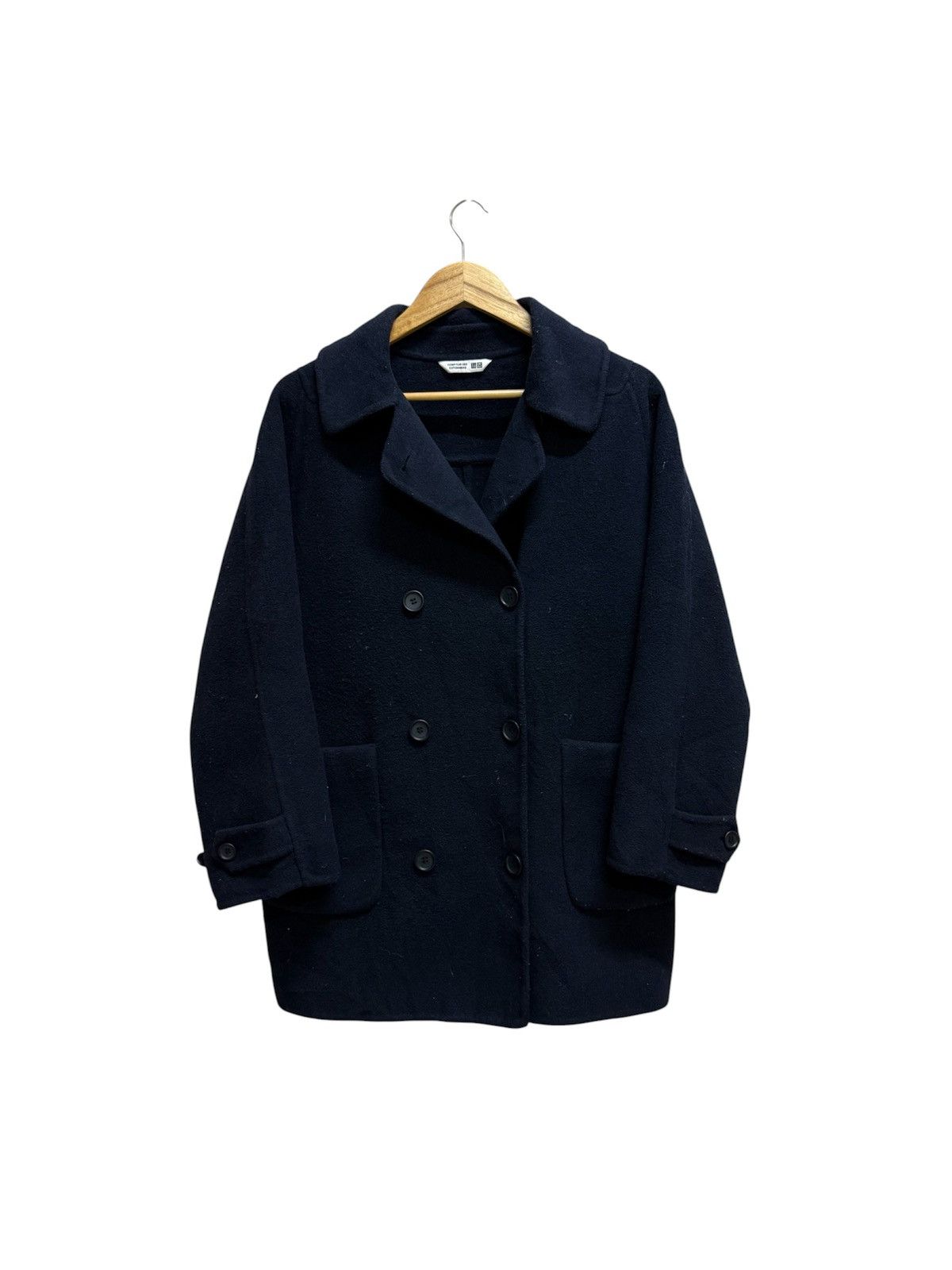 Uniqlo COMPTOIR DES COTONNIERS UNIQLO WOOL DOUBLE FACE COAT JACKET Size M / US 6-8 / IT 42-44 - 1 Thumbnail