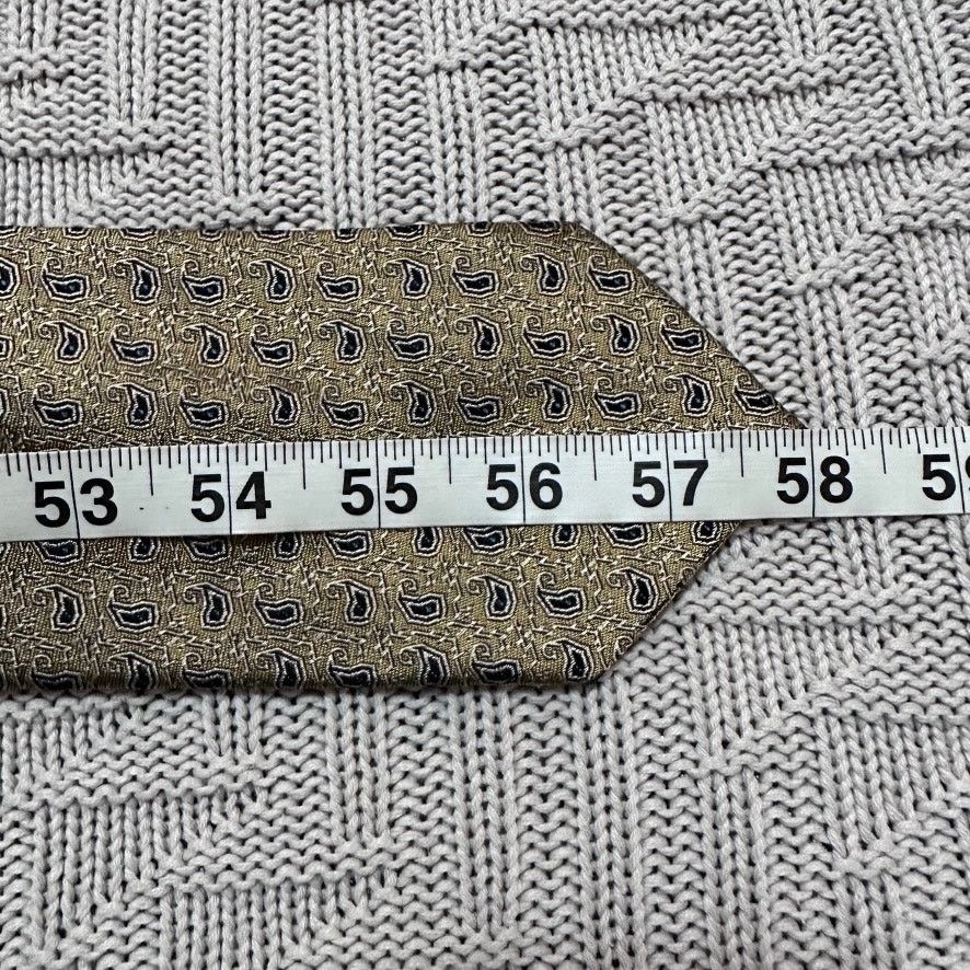 Alexander Julian Alexander Julian metallic gold paisley Italian silk tie Size ONE SIZE - 5 Thumbnail