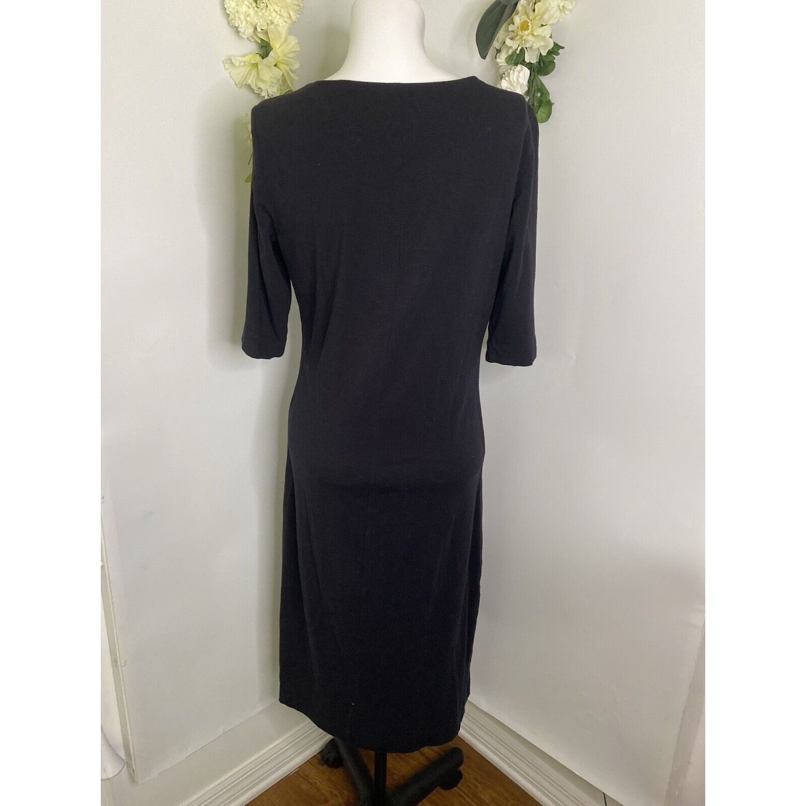 Diane von Furstenberg Diane Von Furstenberg Women Scoop Neck Short Sleeve Midi Dre Size L / US 10 / IT 46 - 2 Thumbnail