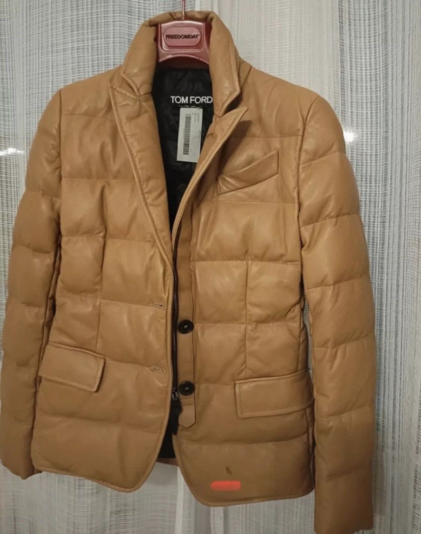 Tom Ford Tom Ford blazer Puffer jacket soft nappa leather Size S / US 4 / IT 40 - 2 Thumbnail