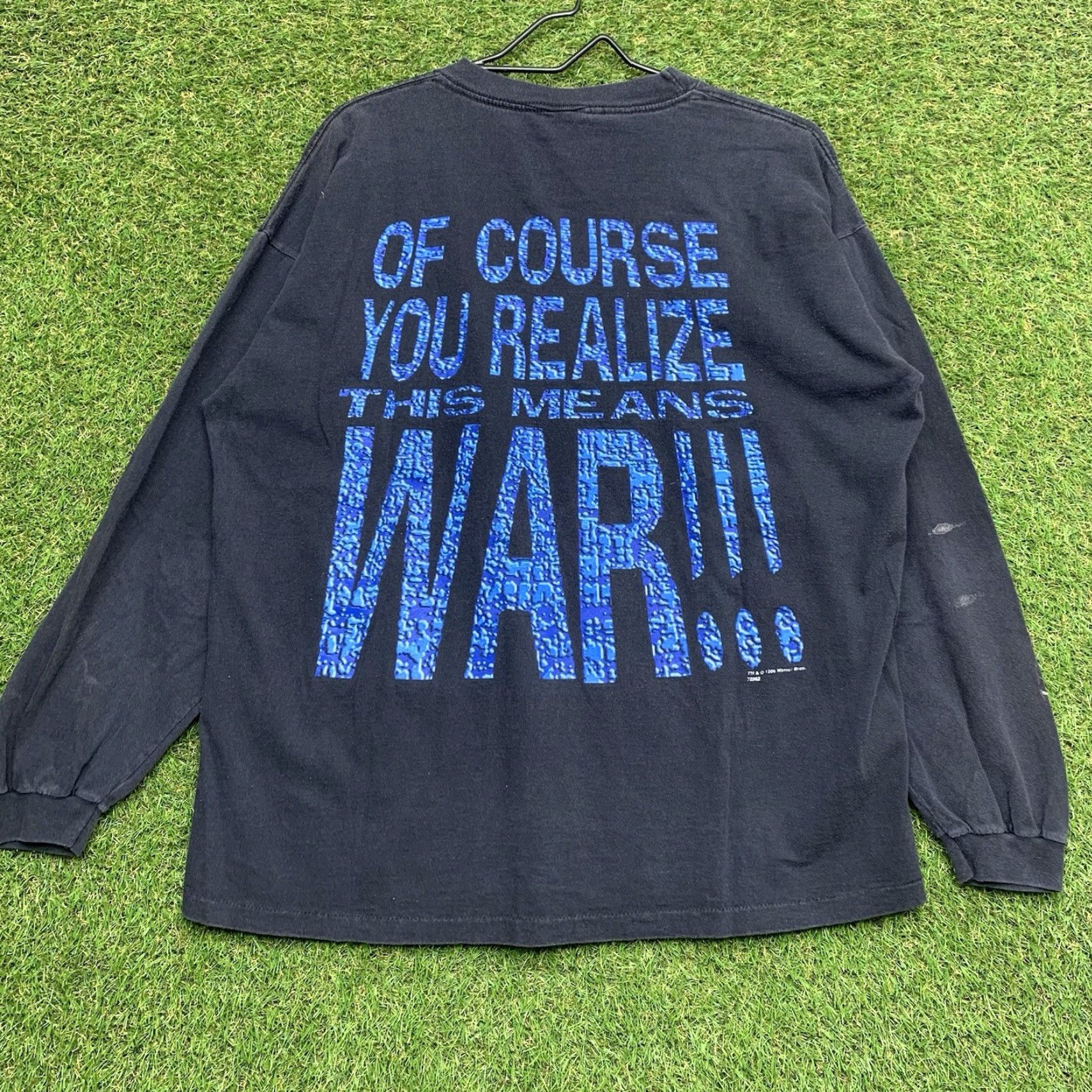 Vintage VINTAGE Space Jam Looney Tunes Shirt Mens XL Monstars Bugs Daffy Long Sleeve AOP Size US XL / EU 56 / 4 - 2 Thumbnail