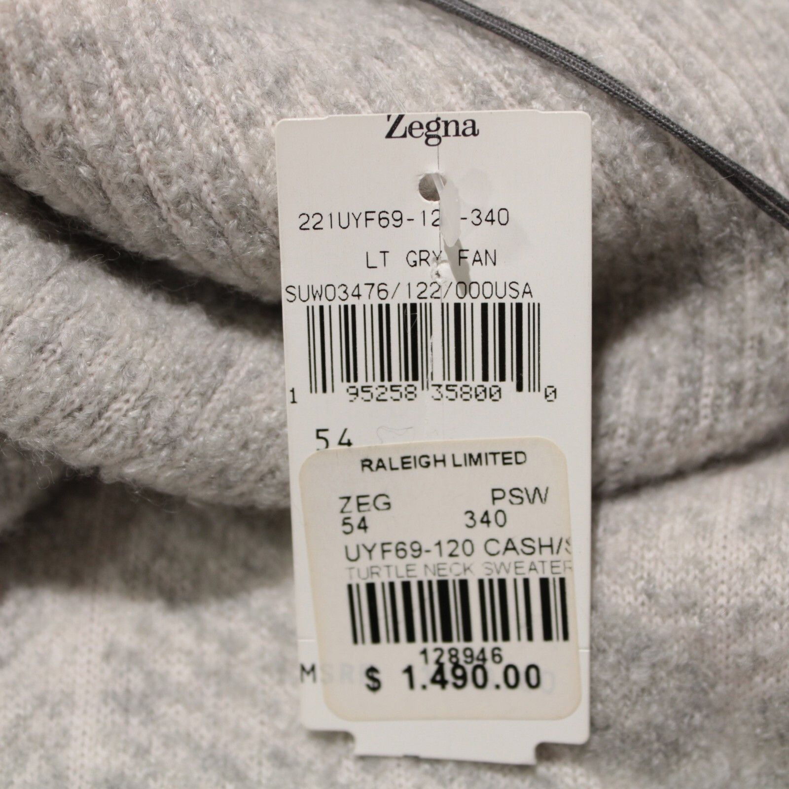 Ermenegildo Zegna Ermenegildo Zegna Sweater Size US XL in Gray Size US XL / EU 56 / 4 - 8 Thumbnail