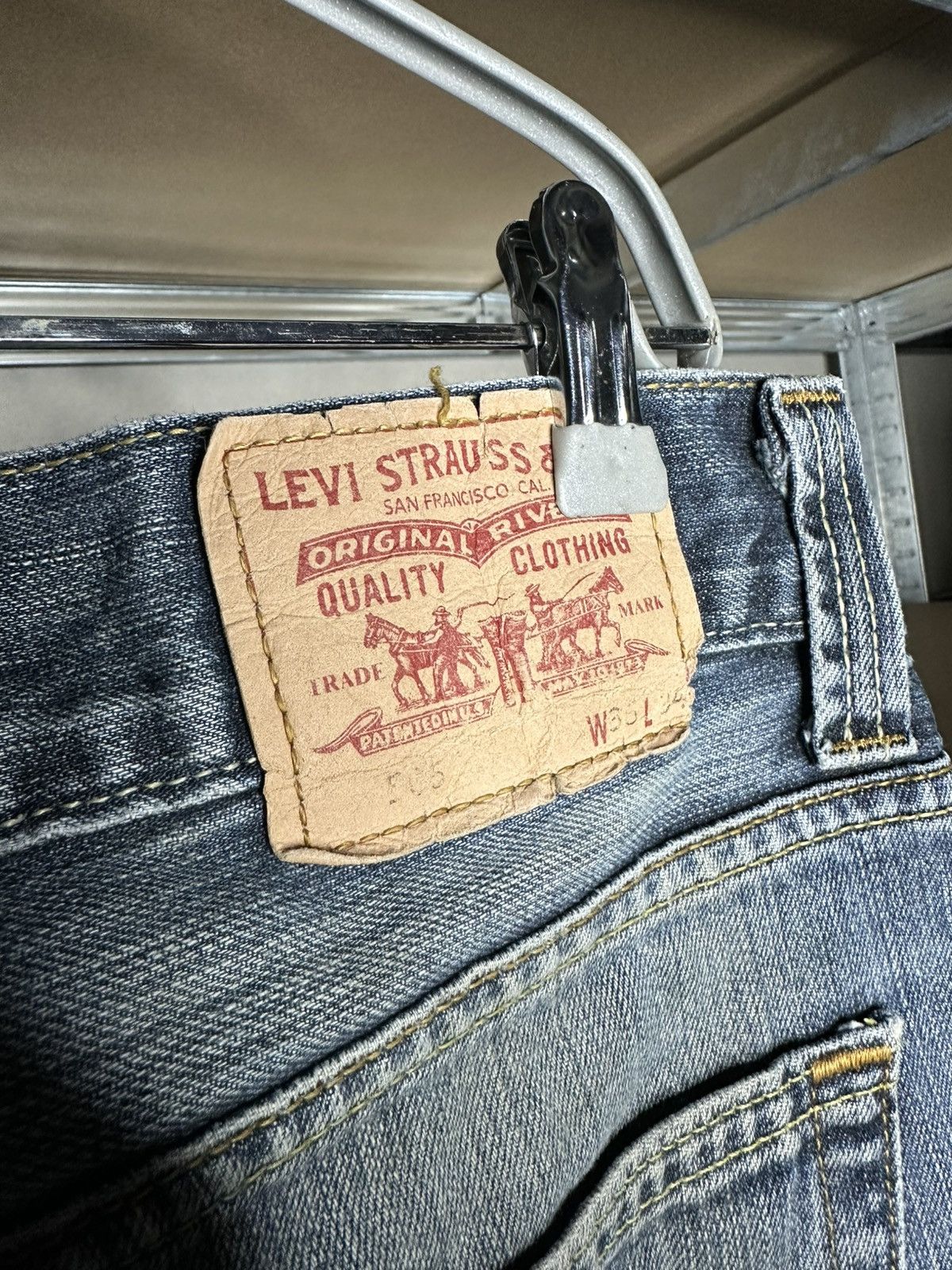 Levi's Levi's 506 Straight Jeans W36 L34 Denim Faded Pants Size US 36 / EU 52 - 12 Thumbnail