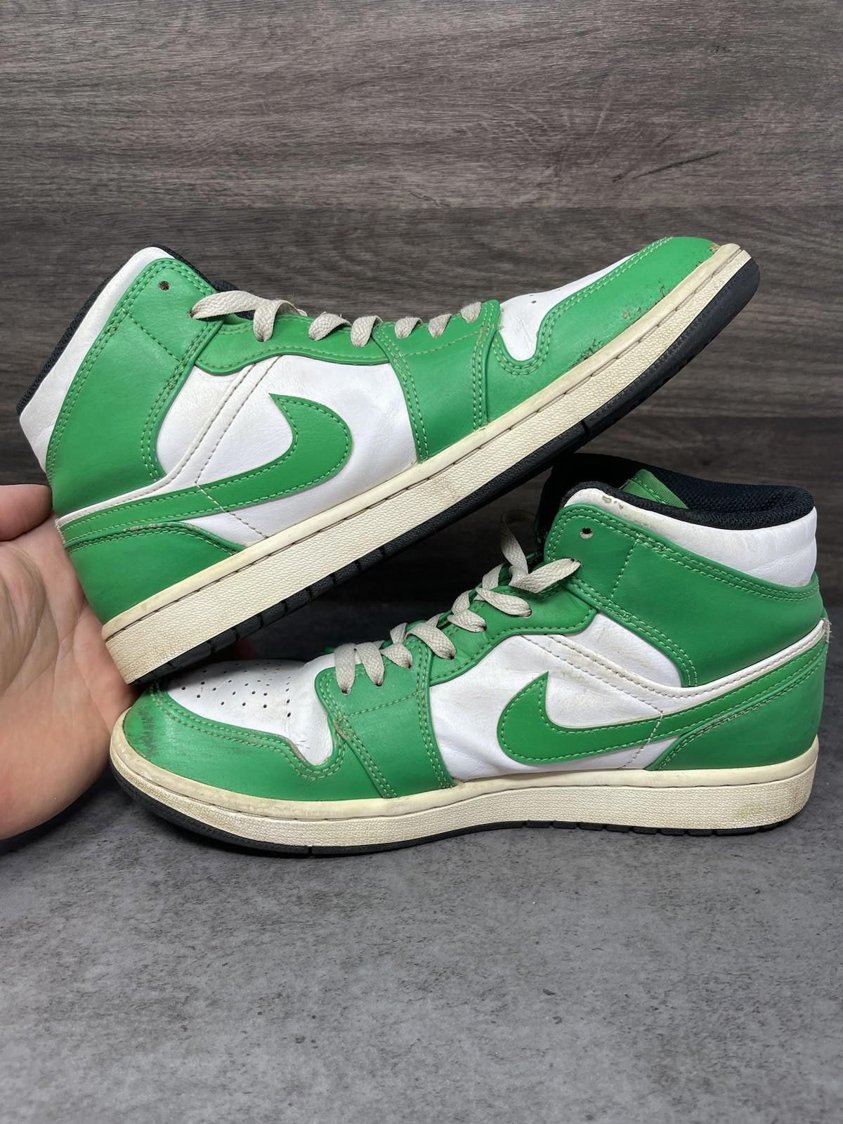 Nike Air Jordan 1 Mid Lucky Green Mens Size 9 Nike Retro Size US 9 / EU 42 - 8 Thumbnail
