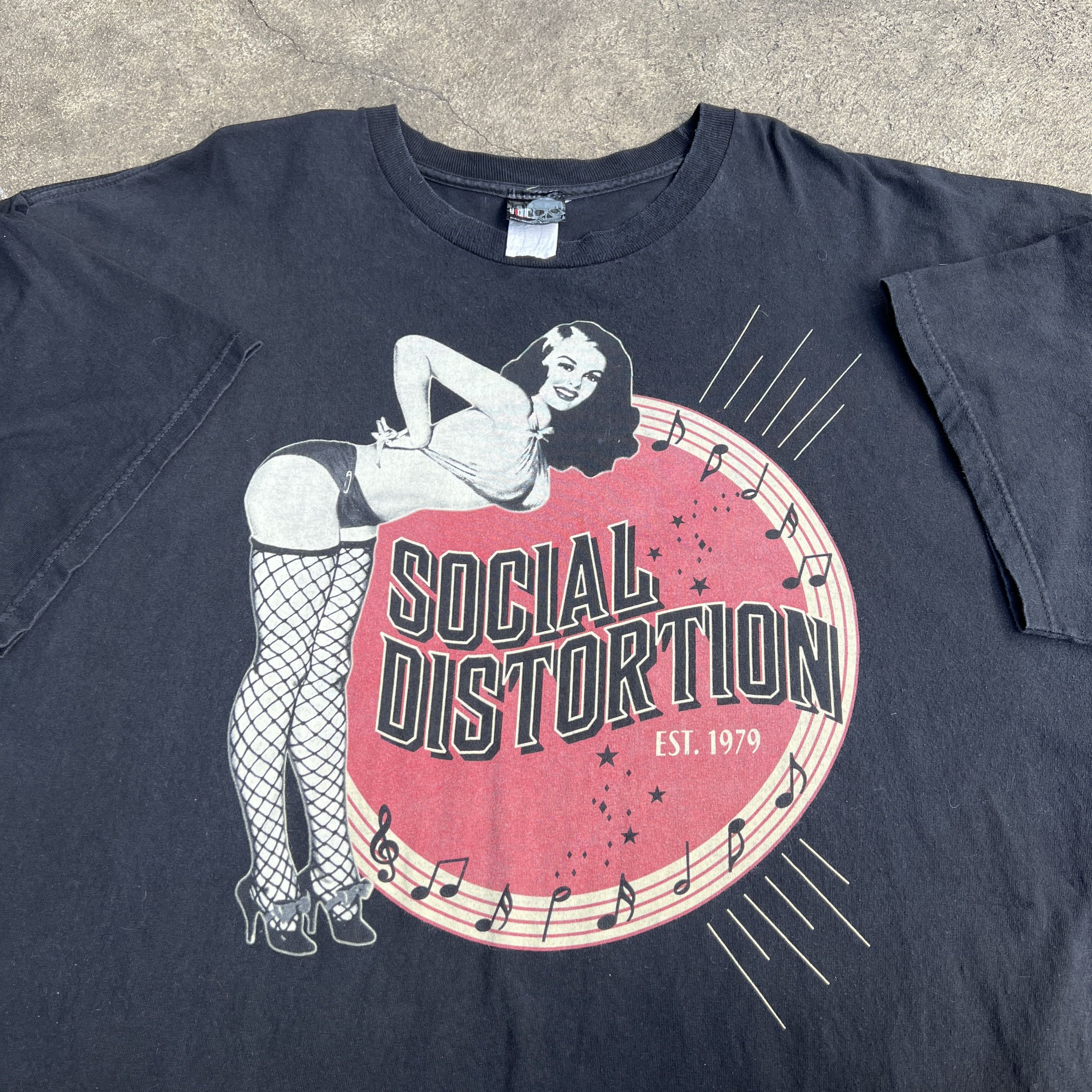 Band Tees Vintage Social Distortion 1979 Promo Tee 3XL oversized Size US XXL / EU 58 / 5 - 3 Thumbnail