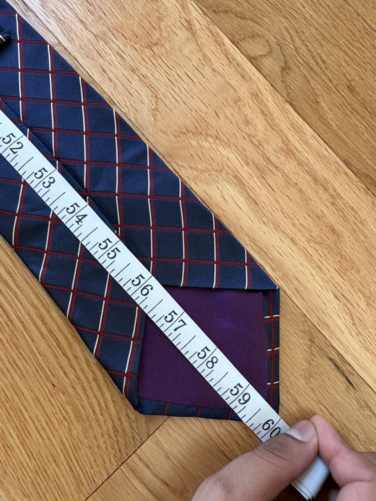Ralph Lauren Purple Label Ralph Lauren Purple Label VTG 90s Windowpane Check Silk Tie Size ONE SIZE - 7 Thumbnail