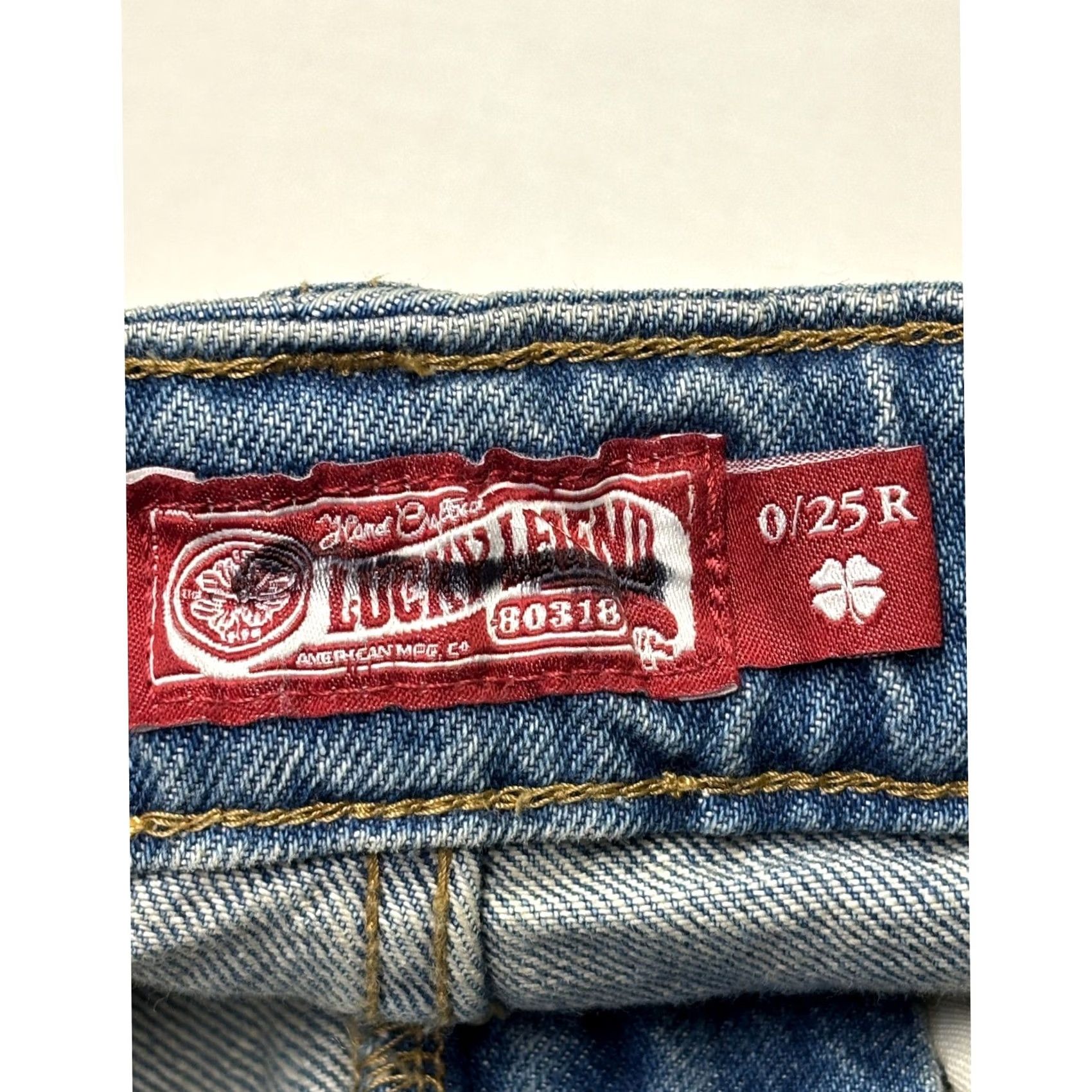 Lucky Brand NWT Lucky Brand Lucky Legend The Baggy Jeans Blue Paint Splatter 30 X 31.5 5-Pocket Wide-Leg Denim Womens Jeans Size 30" / US 8 / IT 44 - 6 Thumbnail