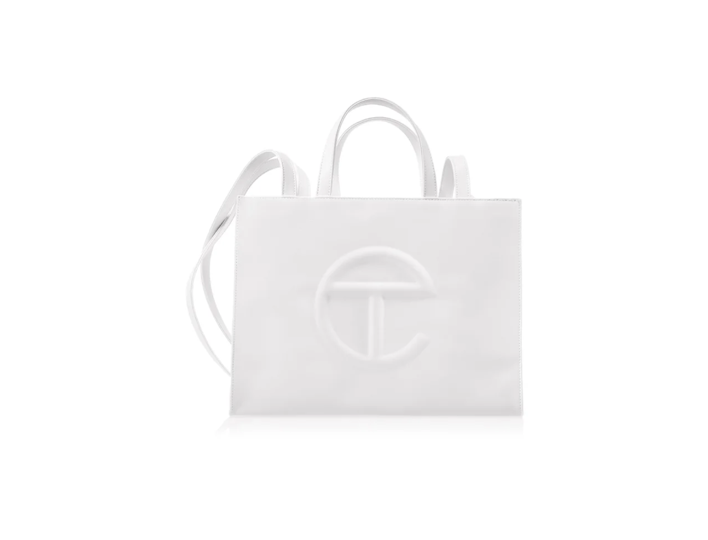 Telfar Telfar Medium White Shopping Bag Tote Size ONE SIZE - 1 Thumbnail