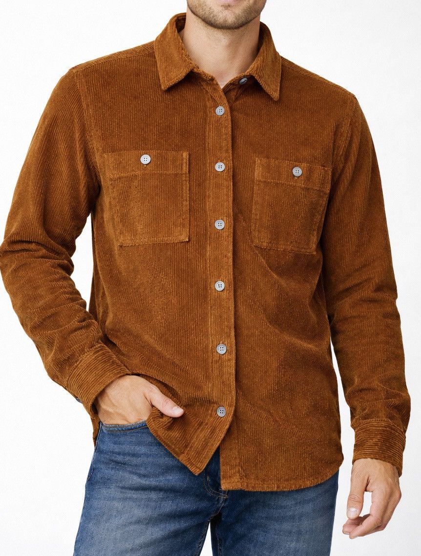 Mr. P Caramel Corduroy Overshirt Jacket (New / Unworn)