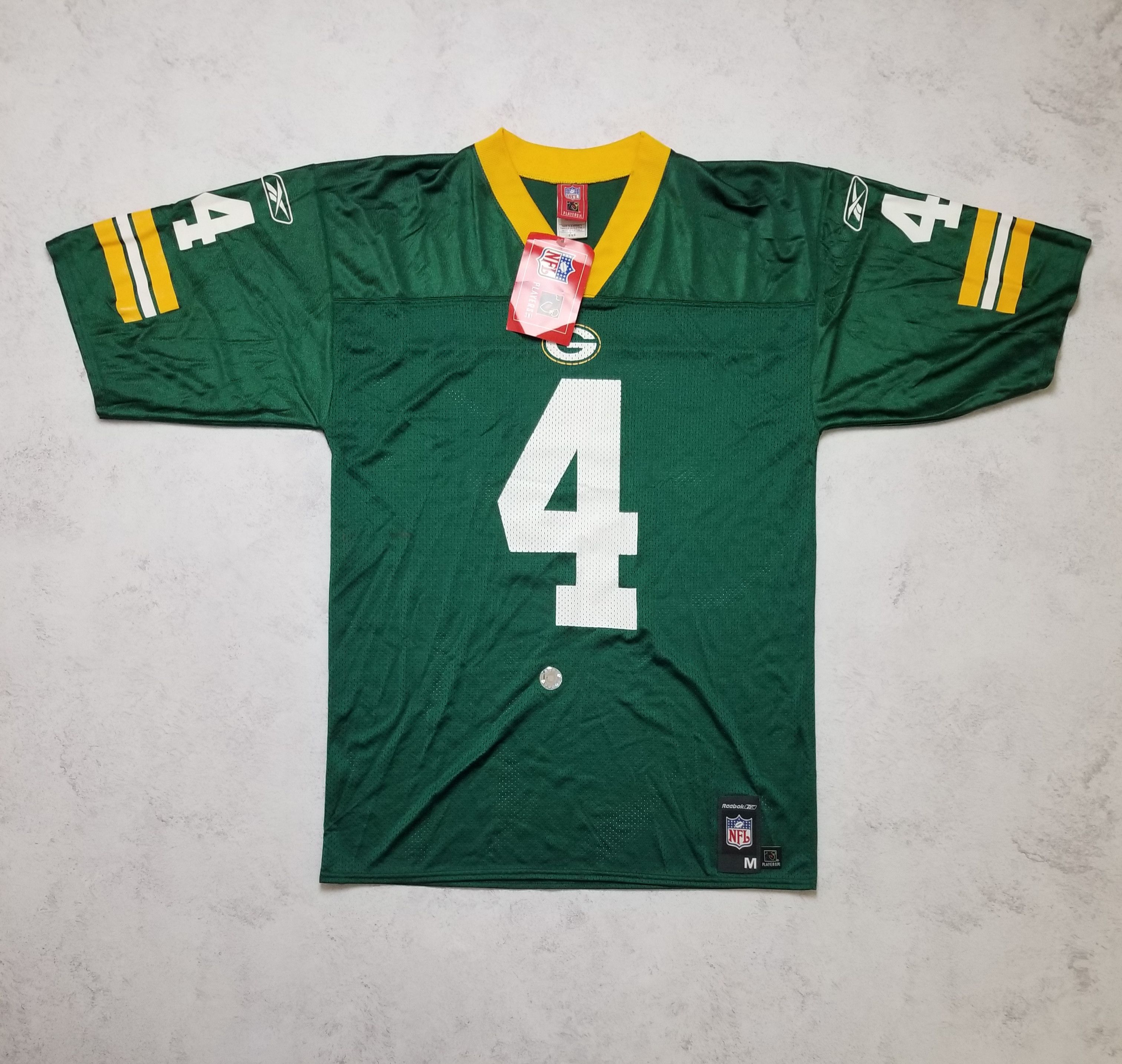Reebok New Vintage Green Bay Packers Favre #4 Reebok NFL Jerse Size US M / EU 48-50 / 2 - 1 Thumbnail