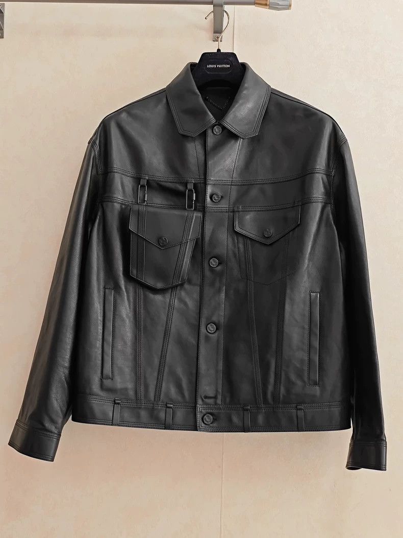 jent louis 25AW Leather Zipped Jacket Jent Louis 25AW 2nd delivery