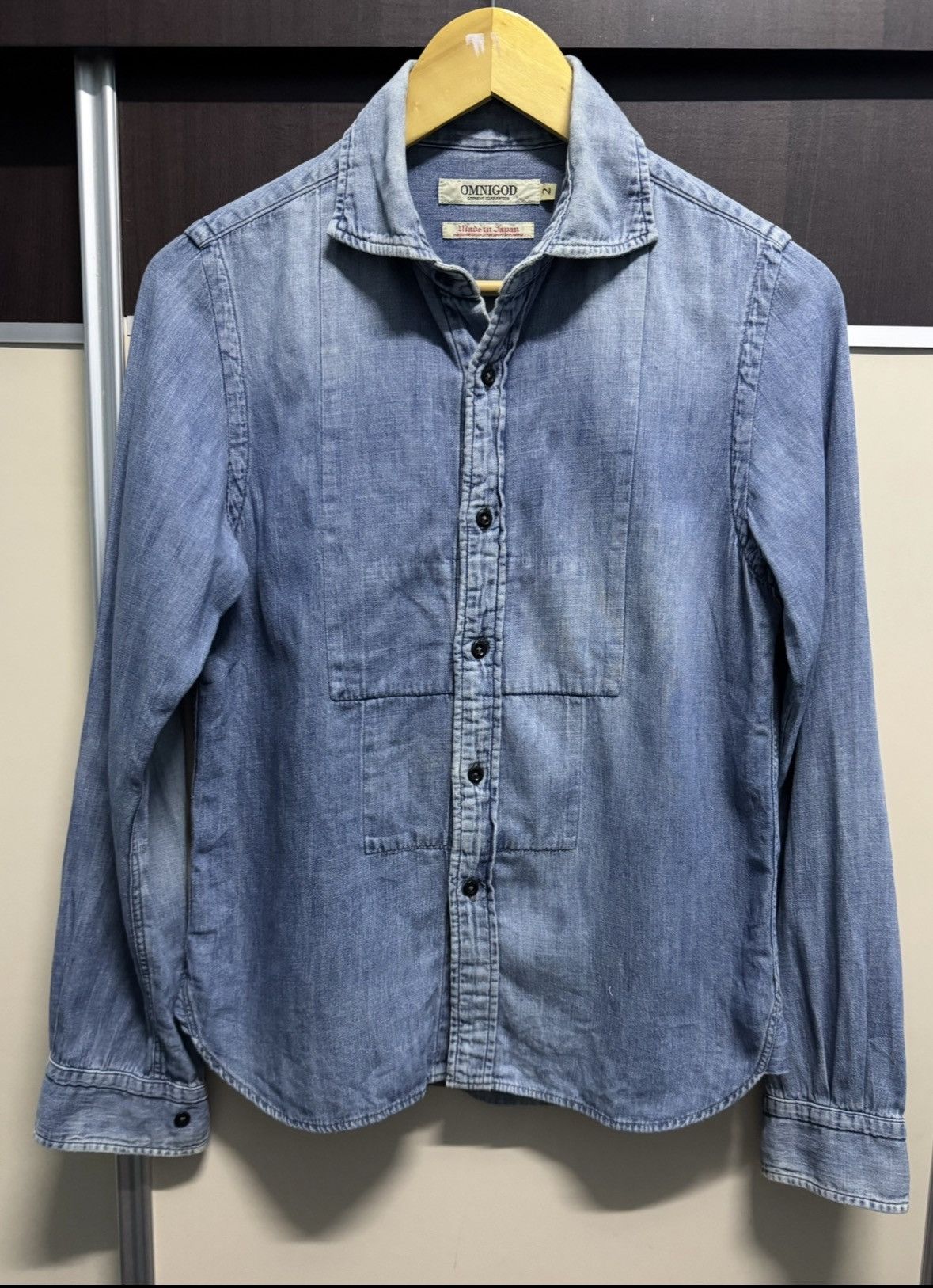 OMNIGOD OMNIGOD Japanese Brand Denim Shirt Size US S / EU 44-46 / 1 - 1 Thumbnail