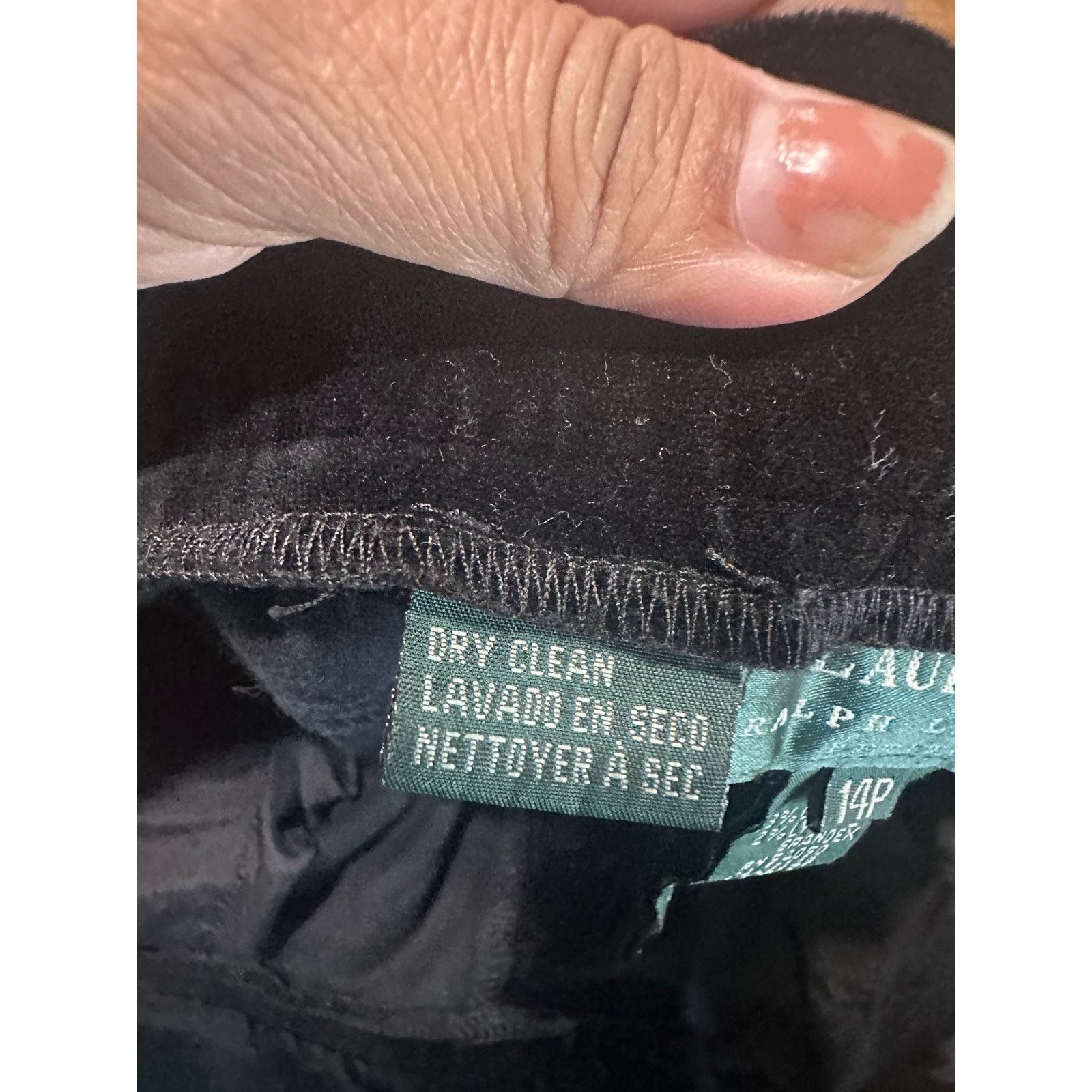 Lauren Ralph Lauren Lauren Ralph Lauren Black Velvet Pants Size 30" / US 8 / IT 44 - 9 Thumbnail