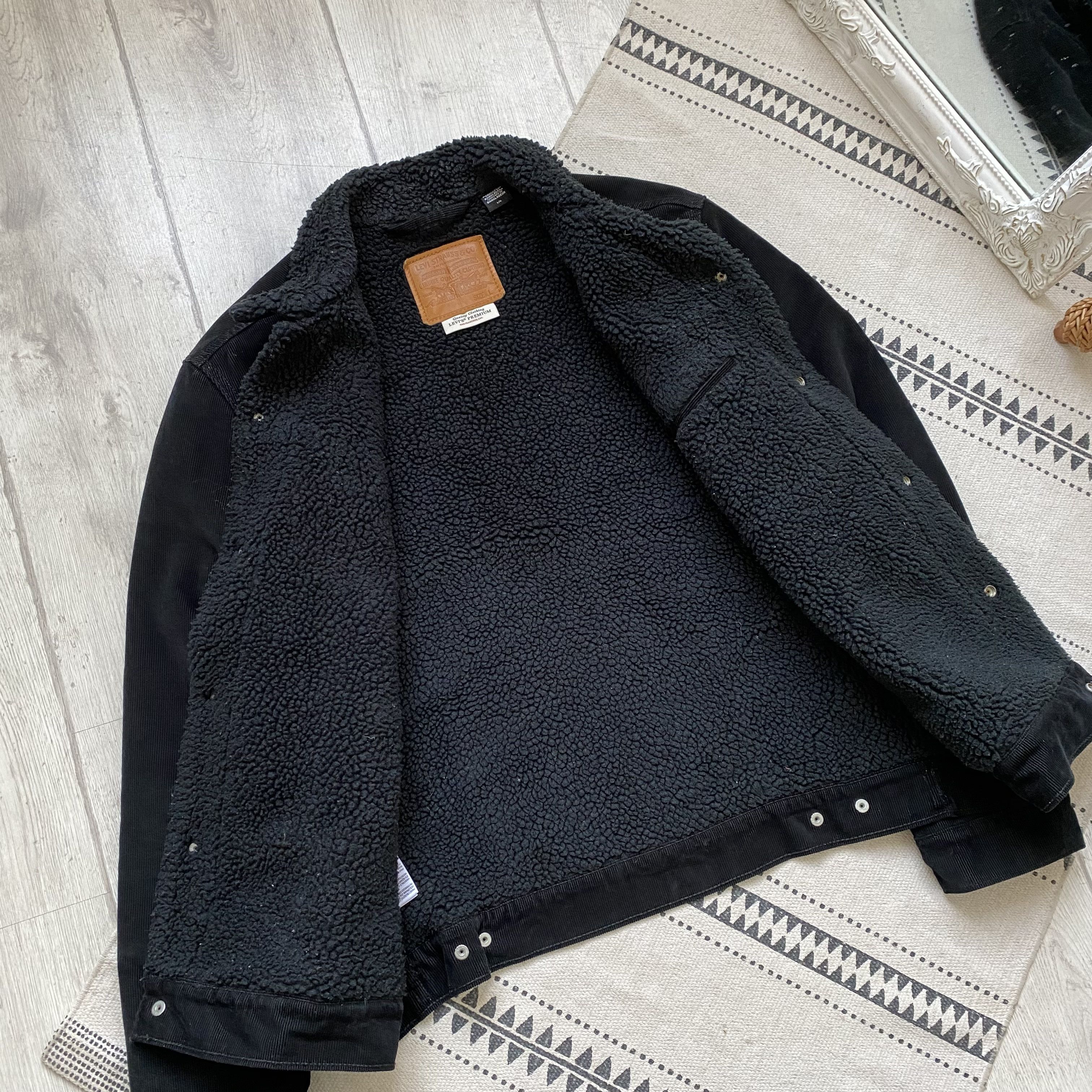 Levi's Corduroy Levis Trucker Denim Sherpa Jacket. Size US L / EU 52-54 / 3 - 8 Thumbnail