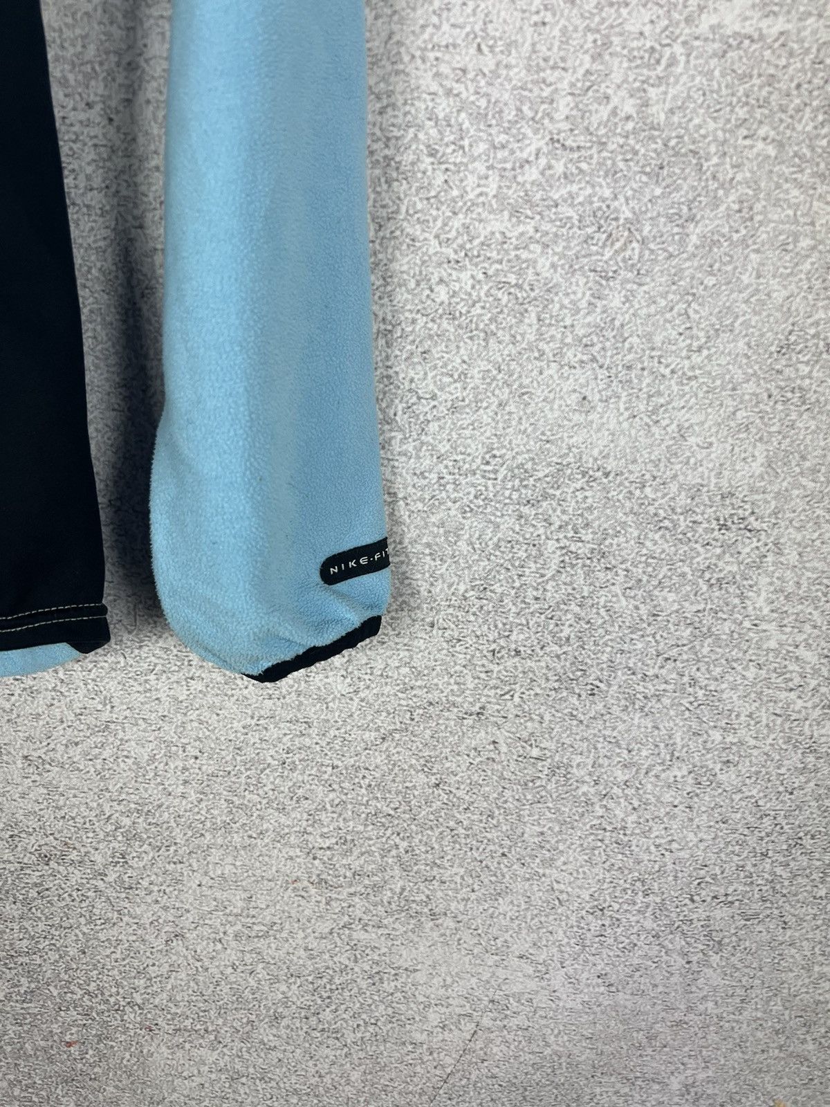 Nike Vintage Nike Small Swoosh Baby Blue Fleece Sweatshirt Size M / US 6-8 / IT 42-44 - 3 Thumbnail