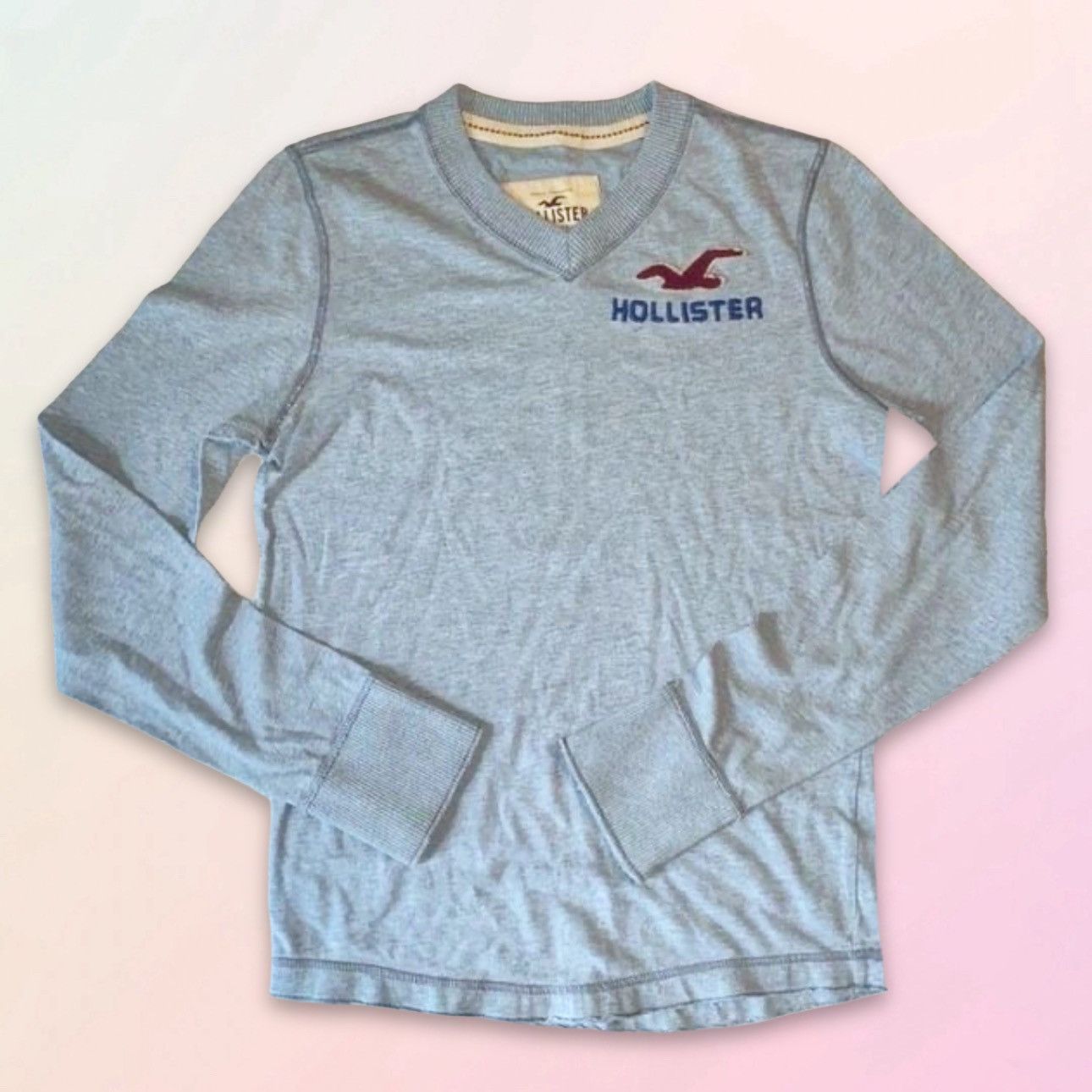 Hollister Y2K, HCO, Unisex, Lightweight, V-Neck Pullover Sweater Size US S / EU 44-46 / 1 - 2 Thumbnail