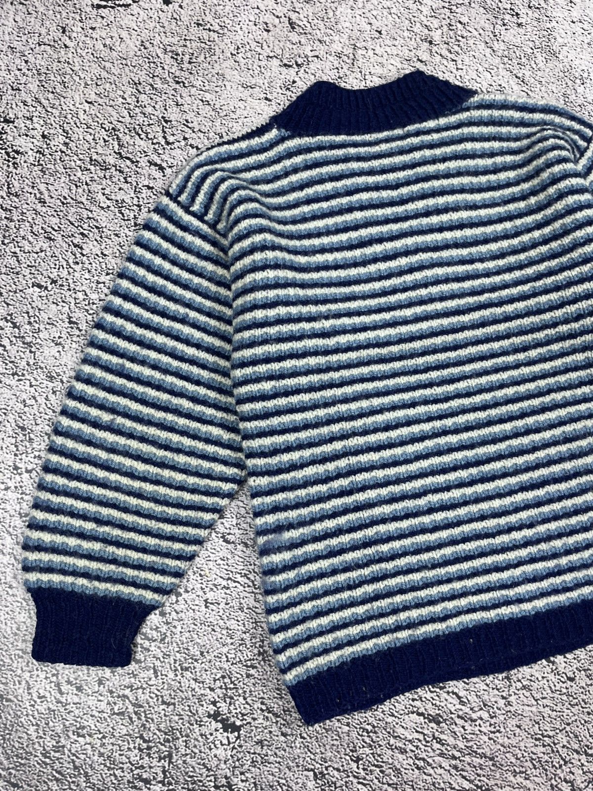Missoni Missoni Uomo Striped Wool Sweater Blue Italy Vintage Size US M / EU 48-50 / 2 - 8 Thumbnail