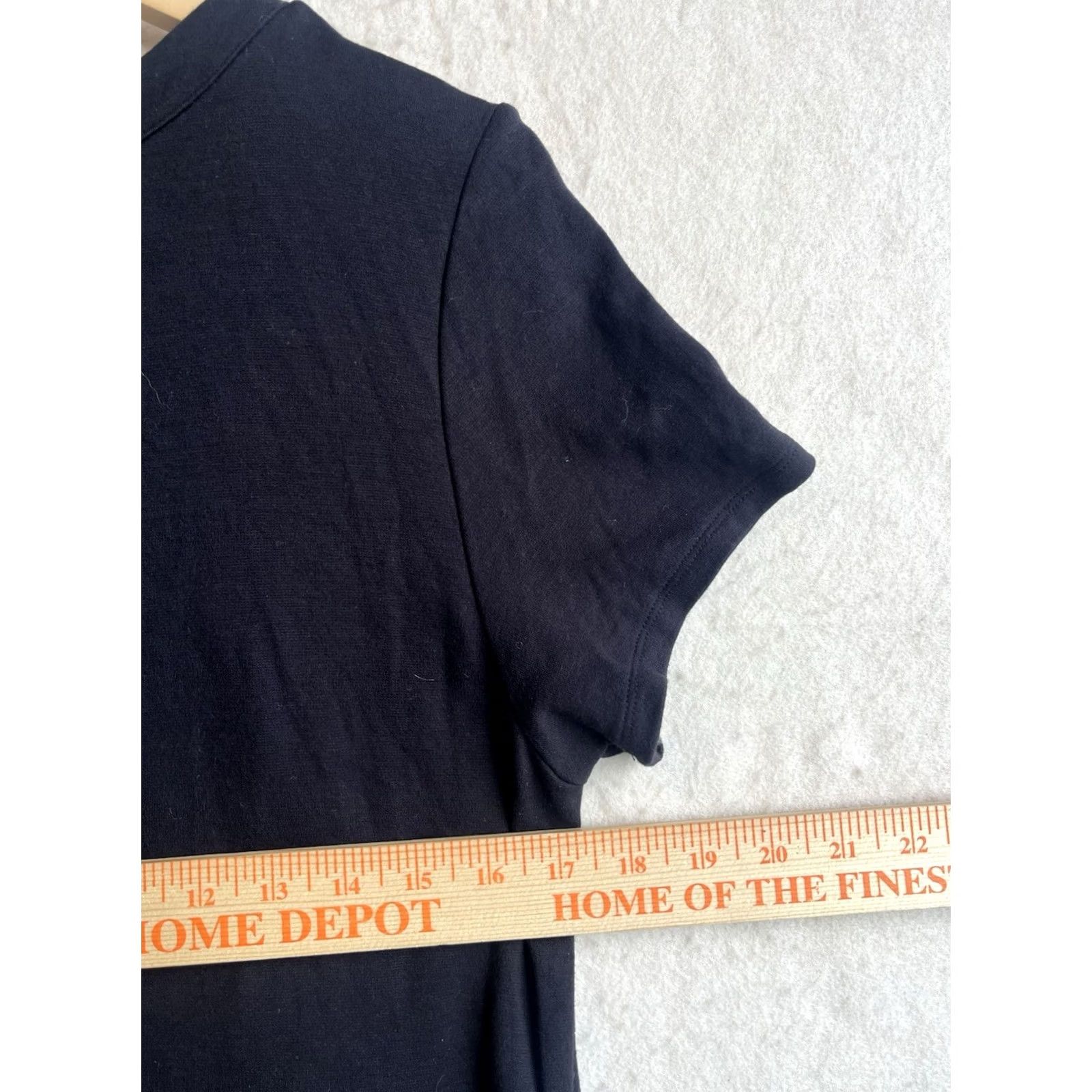 Torrid Torrid Women T-Shirt Black Crew Neck Short Sleeve Pullover 1 Stretch Knit Casual Regular Size XS / US 0-2 / IT 36-38 - 3 Thumbnail