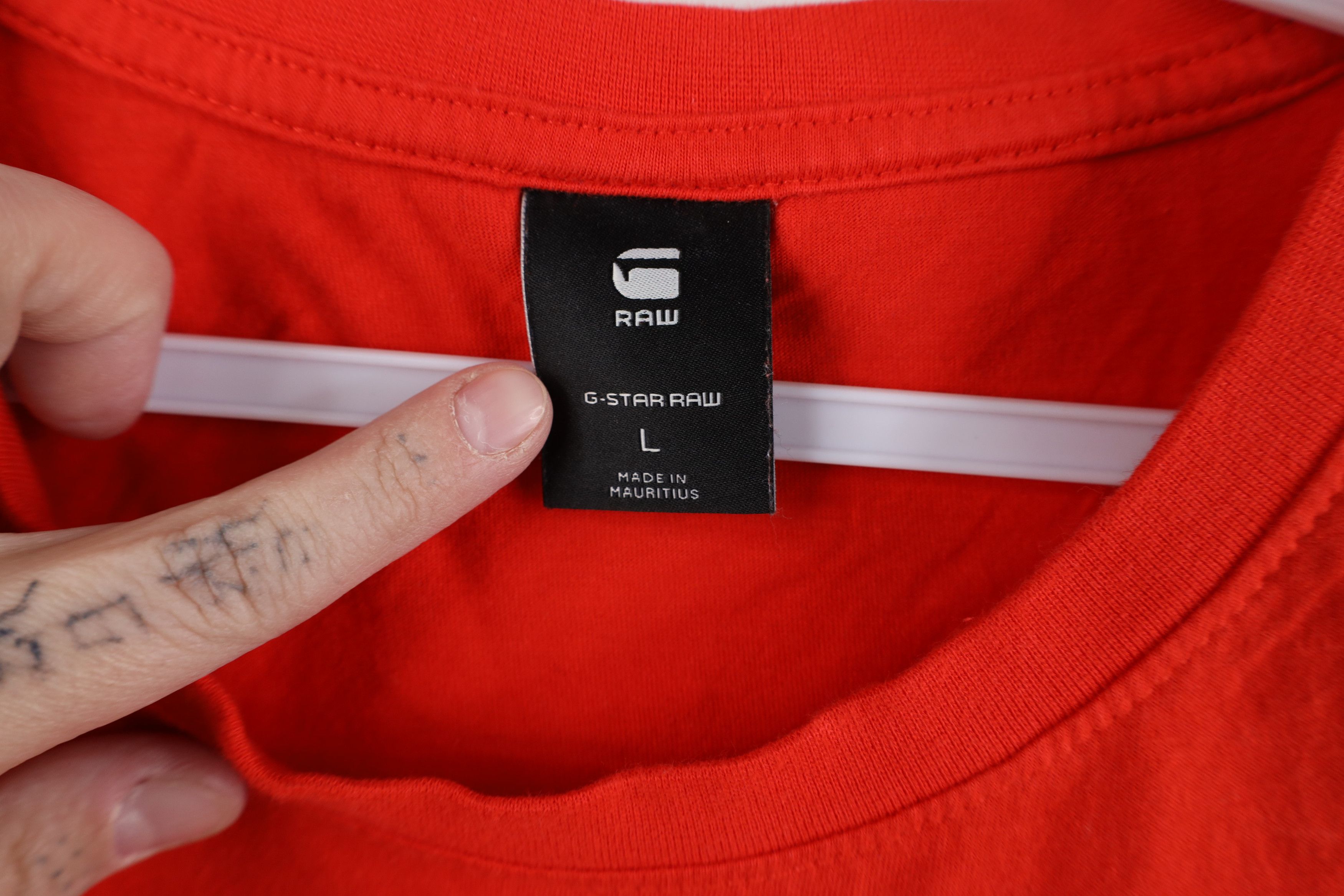 G-Star × Vintage G-Star Raw Denim Spell Out City Skyline Short Sleeve T-Shirt Size US L / EU 52-54 / 3 - 5 Thumbnail