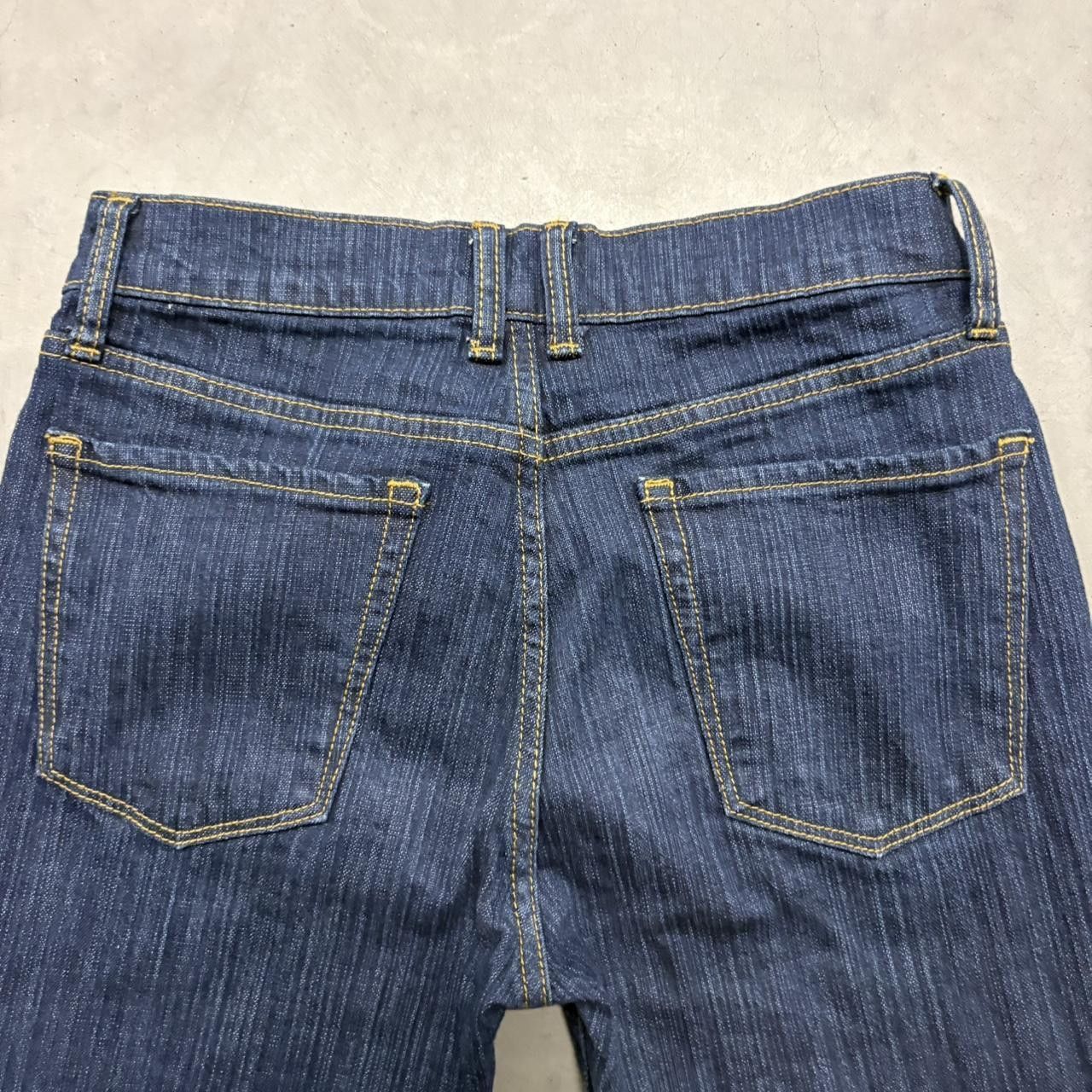 Vintage Crazy Vintage Y2K/2000s Flared Dark Blue Wash Denim Jeans! Size US 28 / EU 44 - 5 Thumbnail