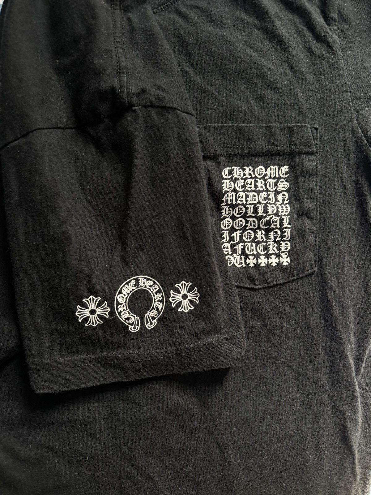 Chrome Hearts Chrome Hearts Multi-Logo Pocket Tee Size US M / EU 48-50 / 2 - 2 Thumbnail