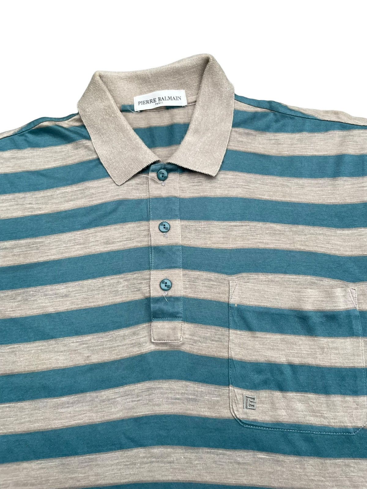 Pierre Balmain Vintage Pierre Balmain Paris Polo Tshirt Size US M / EU 48-50 / 2 - 3 Thumbnail