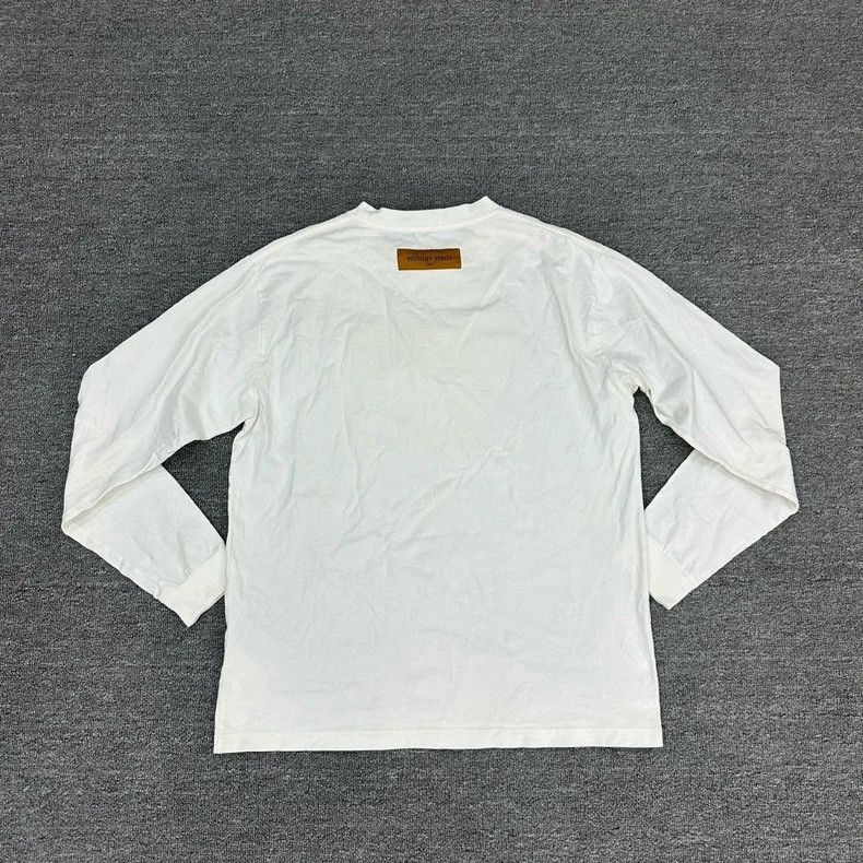 Louis Vuitton Louis Vuitton Long Sleeve White TShirt-2506 Size US M / EU 48-50 / 2 - 2 Thumbnail
