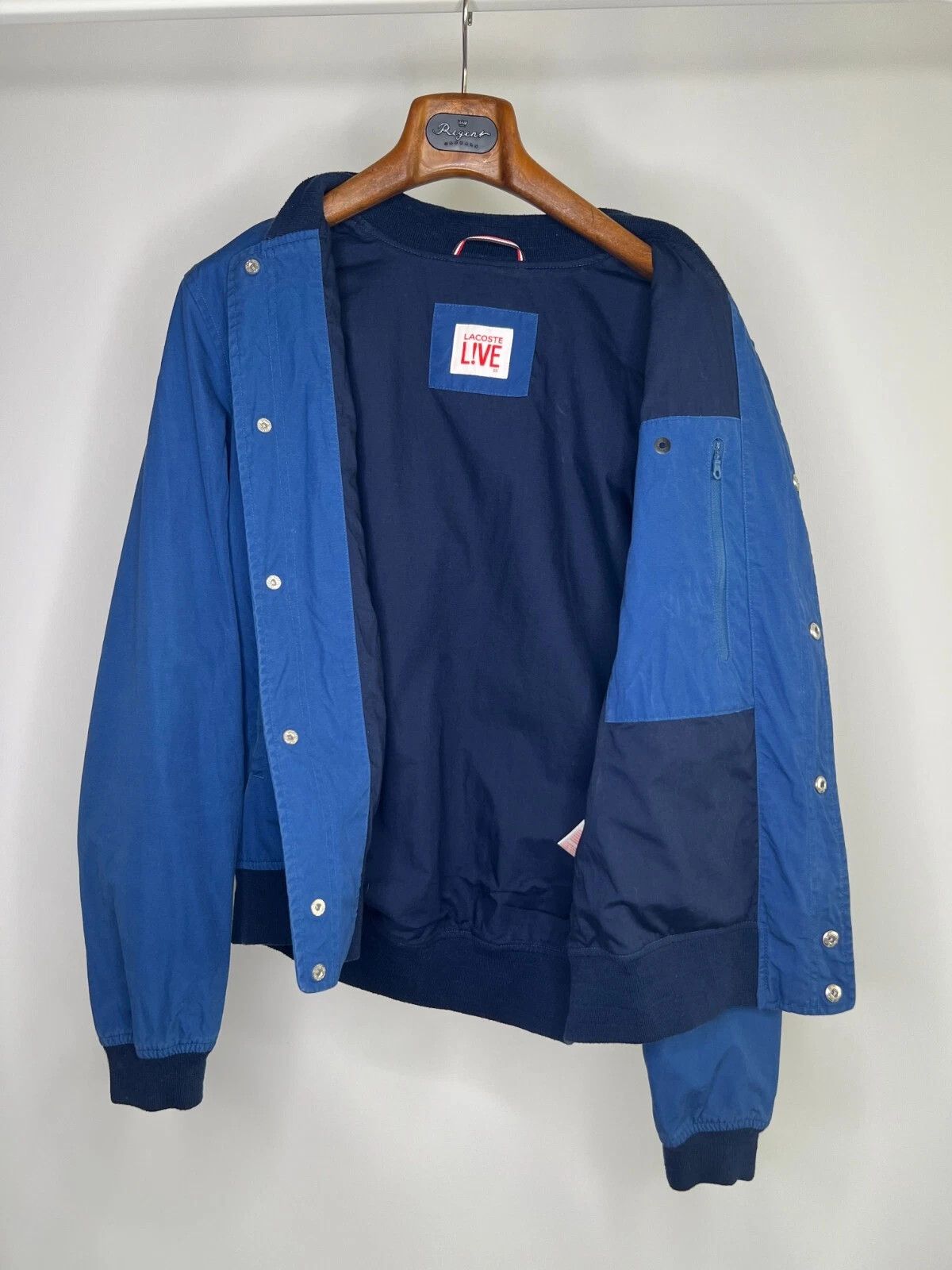 Lacoste Lacoste Live Navy Blue Croc Logo Casual Bomber Jacket Size US M / EU 48-50 / 2 - 13 Thumbnail