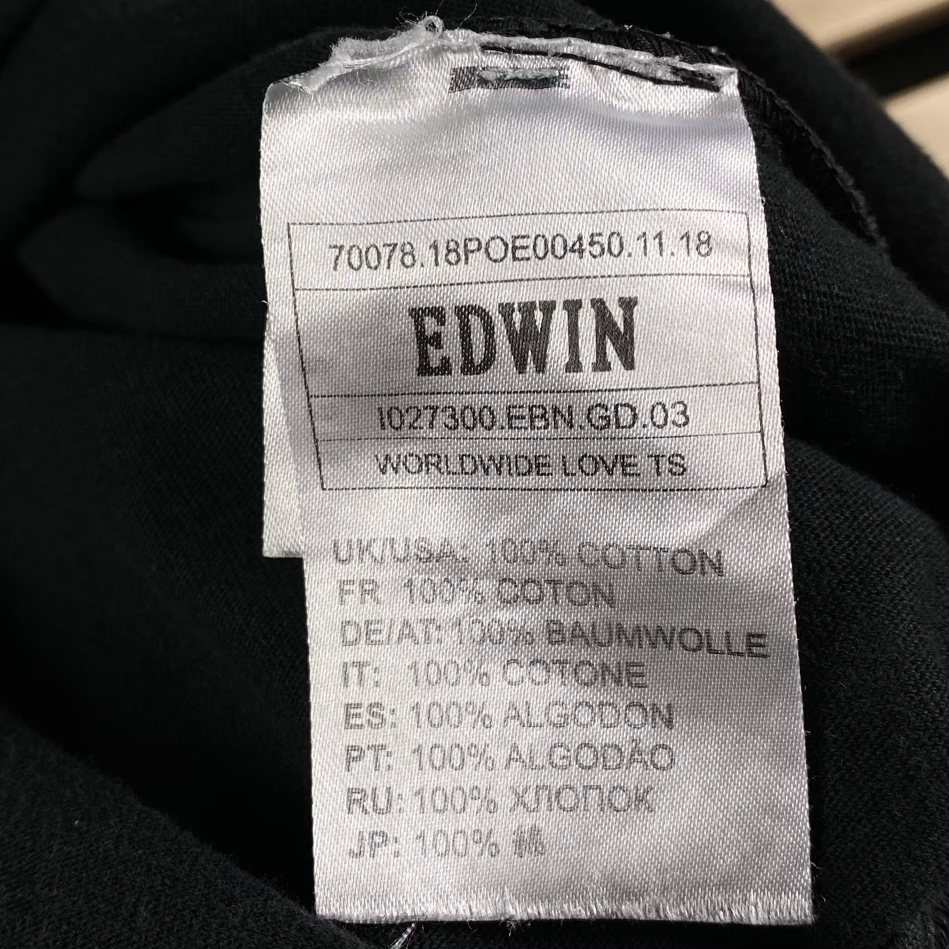 Edwin Mens T-Shirt Edwin Vintage Size M Size US M / EU 48-50 / 2 - 6 Thumbnail