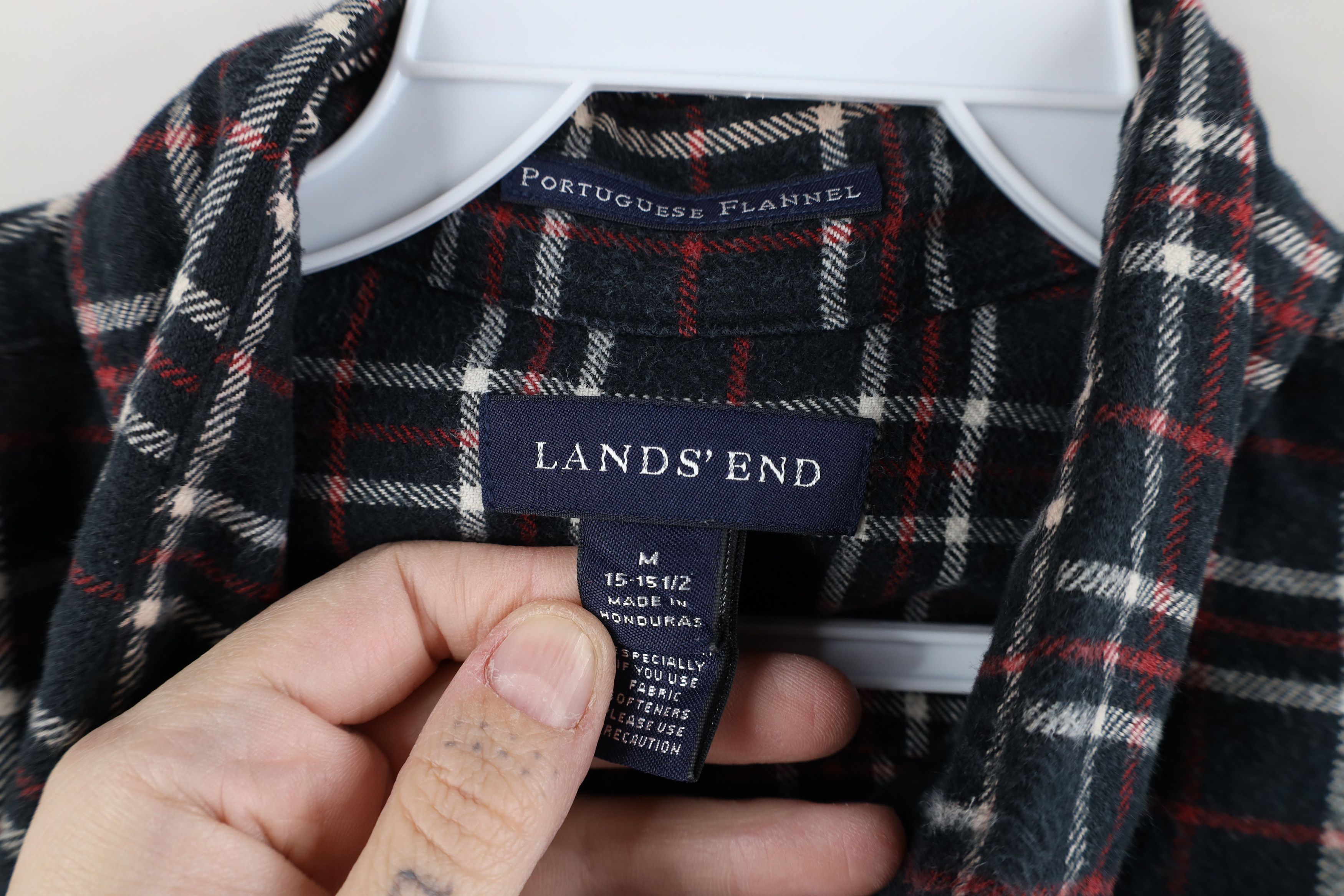 Lands' End × Vintage Vintage Lands End Portuguese Collared Button Down Shirt Size US M / EU 48-50 / 2 - 6 Thumbnail