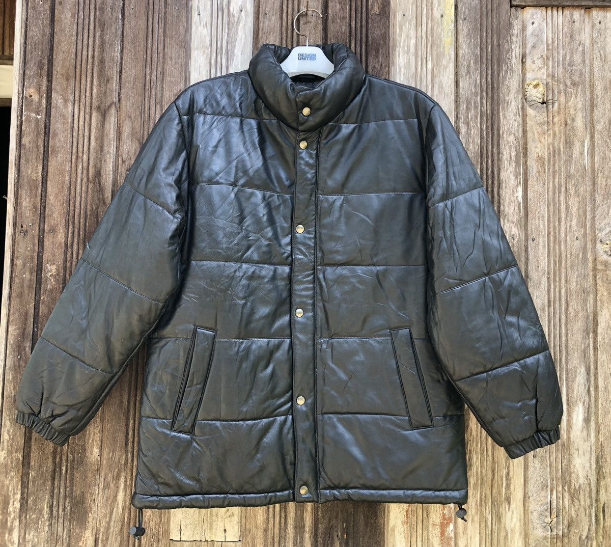 Other Piccolo Negozio Puffer Leather Jacket Size US M / EU 48-50 / 2 - 2 Thumbnail