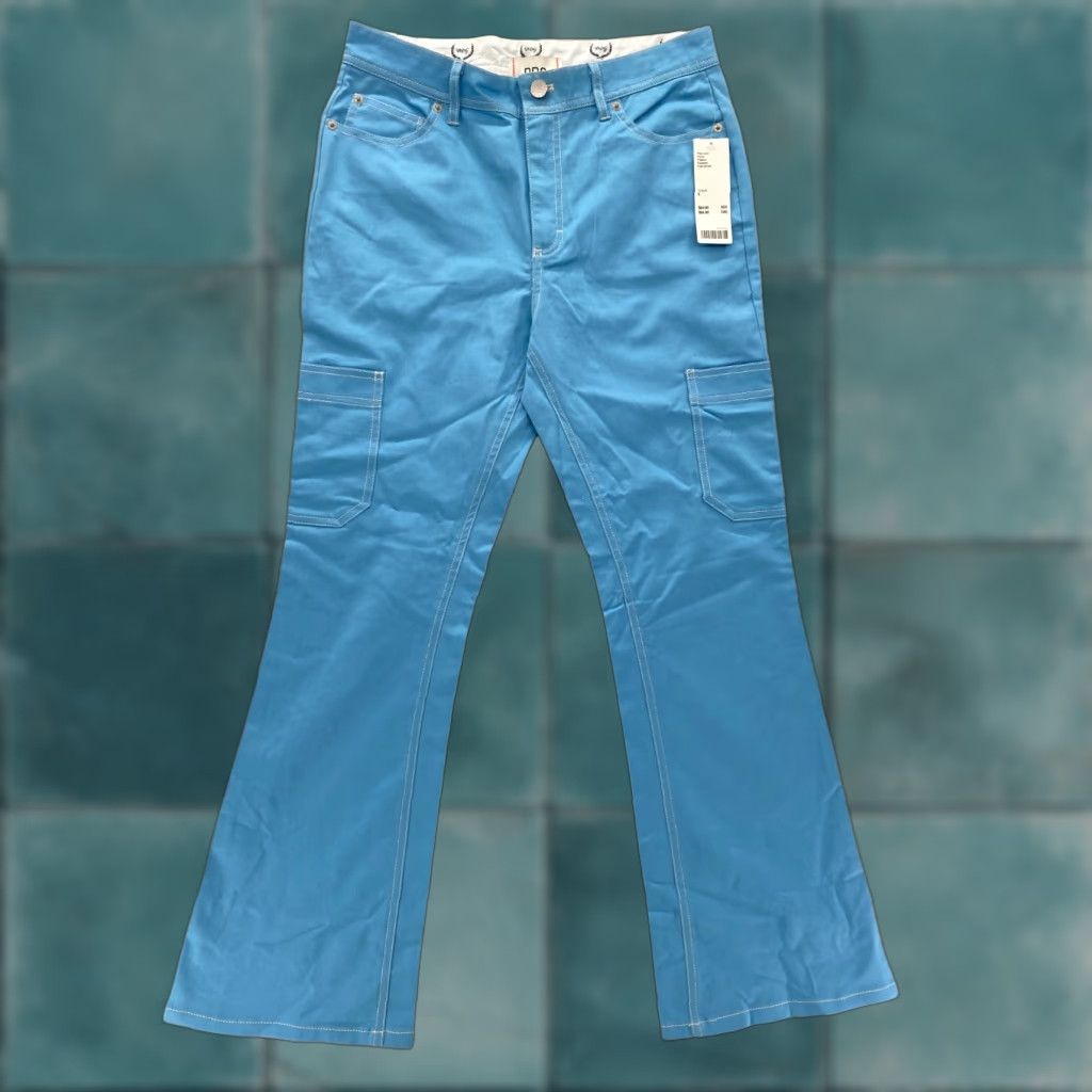 Bdg BDG Urban Outfitters Flared Leg Cargo Pants Women 4 Blue Stretch Ankle Grunge Jeans & Pants Size 27" / US 4 / IT 40 - 1 Thumbnail
