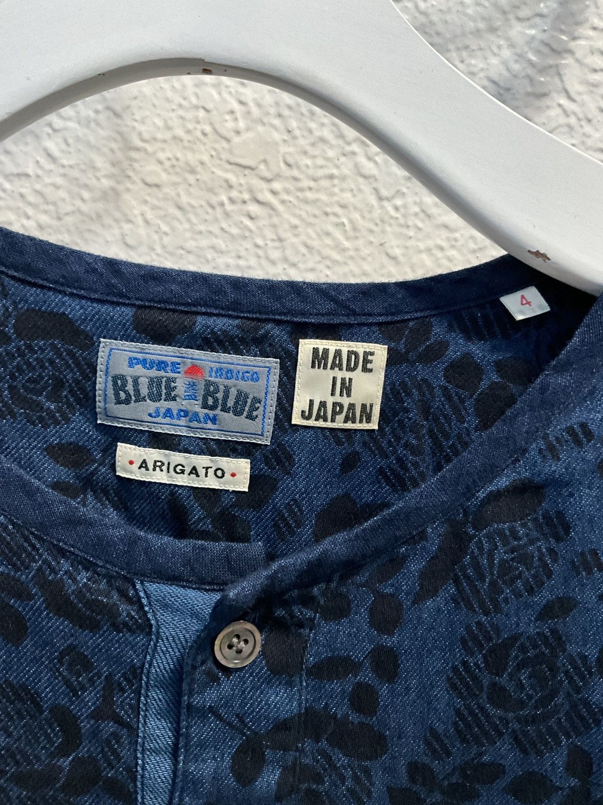 Blue Blue Japan Blue blue japan long sleeves floral Henley Size US XL / EU 56 / 4 - 3 Thumbnail
