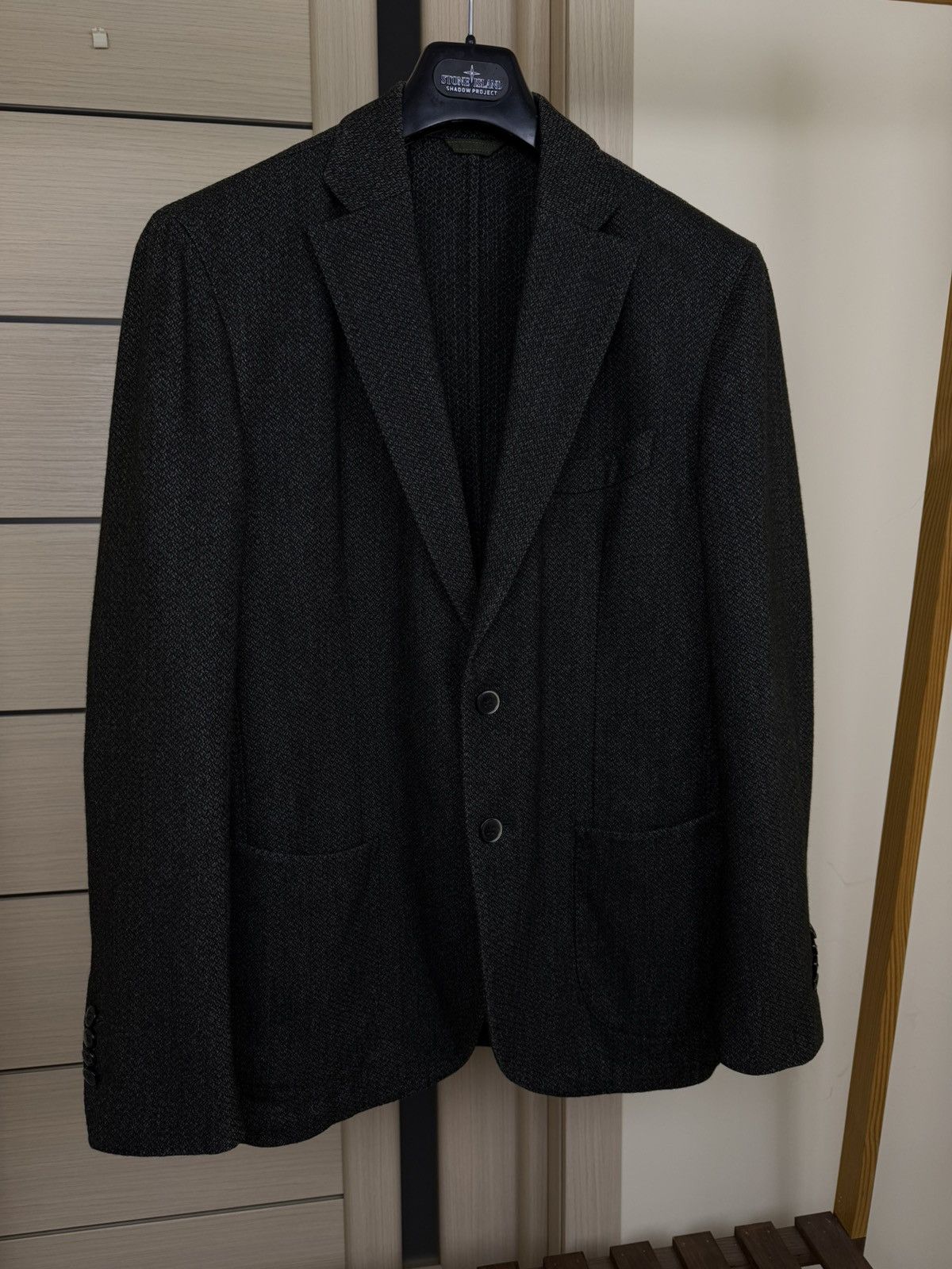 Other Rose and Born Lubiam unlined Mesh Wool Sport Blazer Jacket Size 50L - 3 Thumbnail
